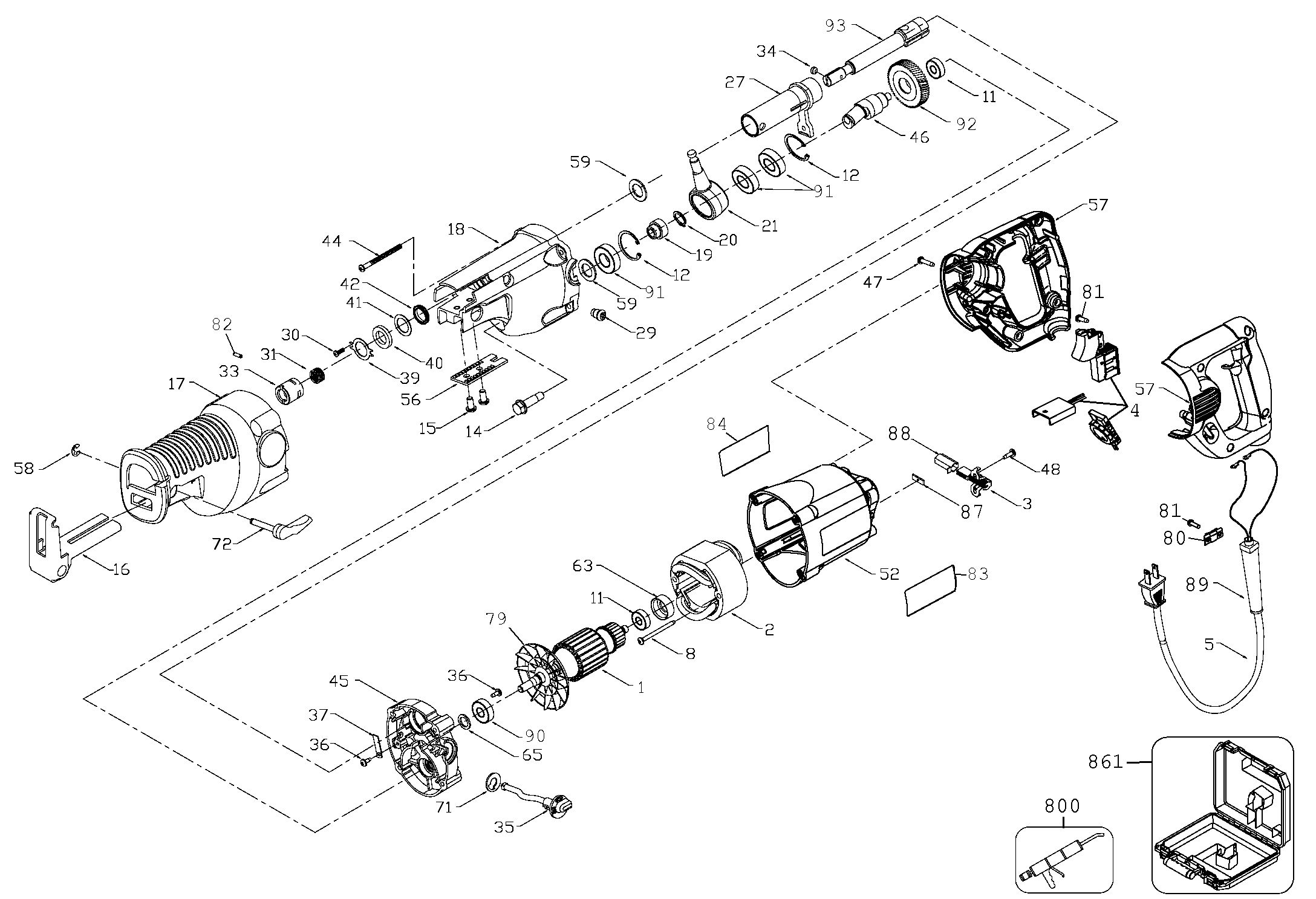 DEWALT RECIPROCATING SAW Type 2