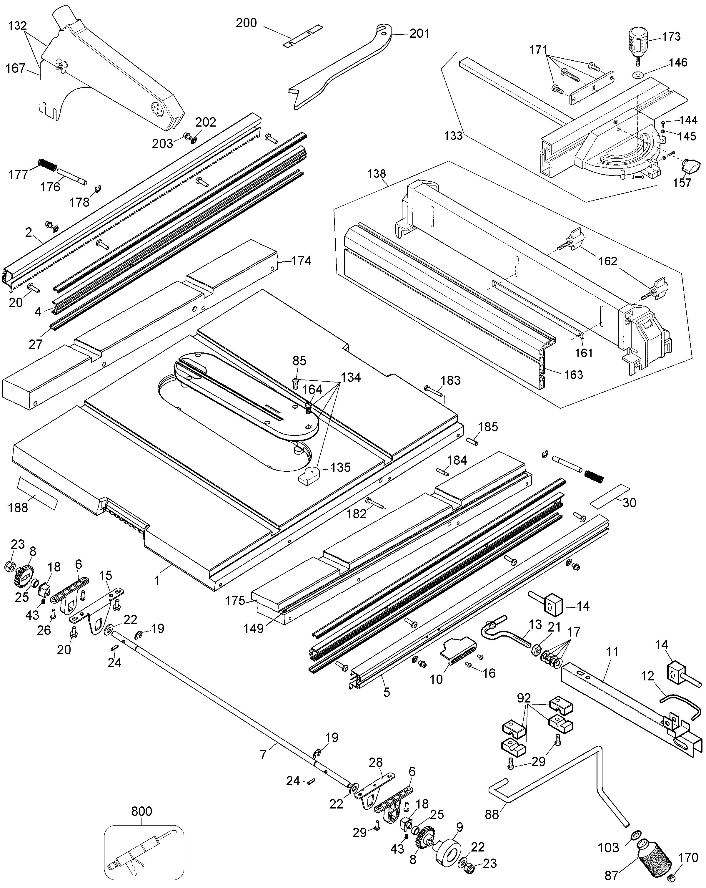 DEWALT TABLE SAW Type 3