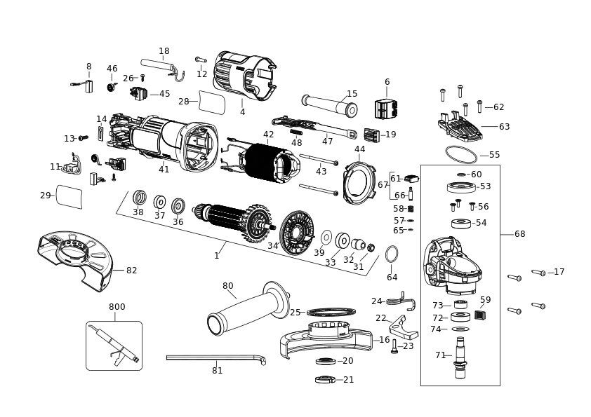 DEWALT POLIZOR UNGHIULAR MIC (Type 5)