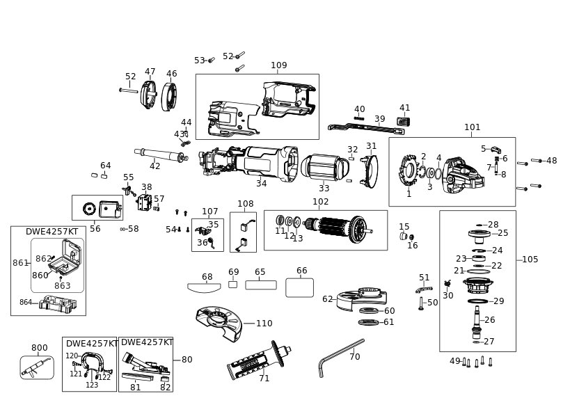 DEWALT POLIZOR UNGHIULAR MIC (Type 5)