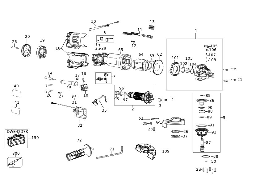 DEWALT POLIZOR UNGHIULAR MIC (Type 5)