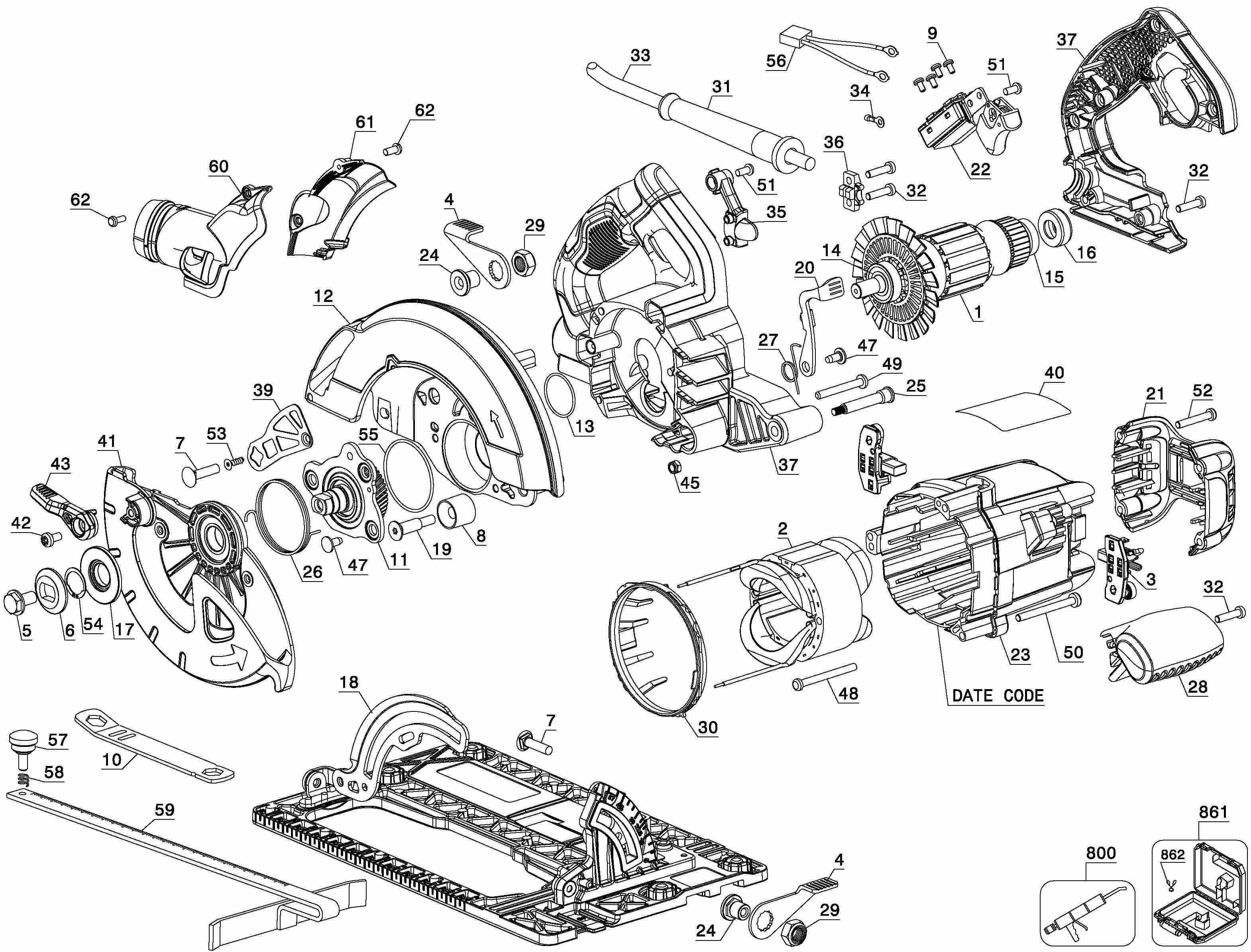 DEWALT 65mm DOC PRECISION CIRCUL Type 1