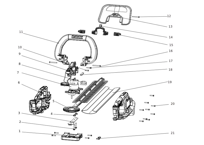 DEWALT MASINA DE TUNS GARD VIU CU ACUMULATOR (Type 1)