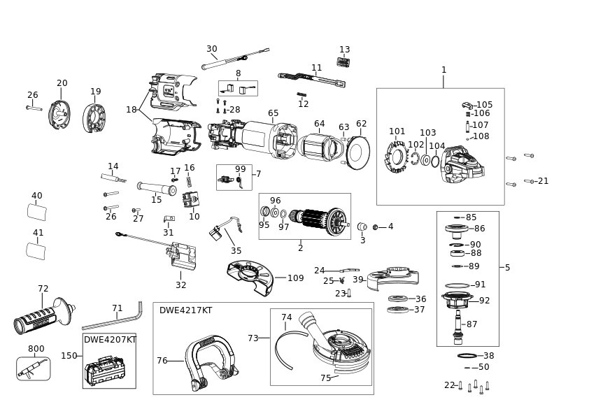 DEWALT POLIZOR UNGHIULAR MIC (Type 5)
