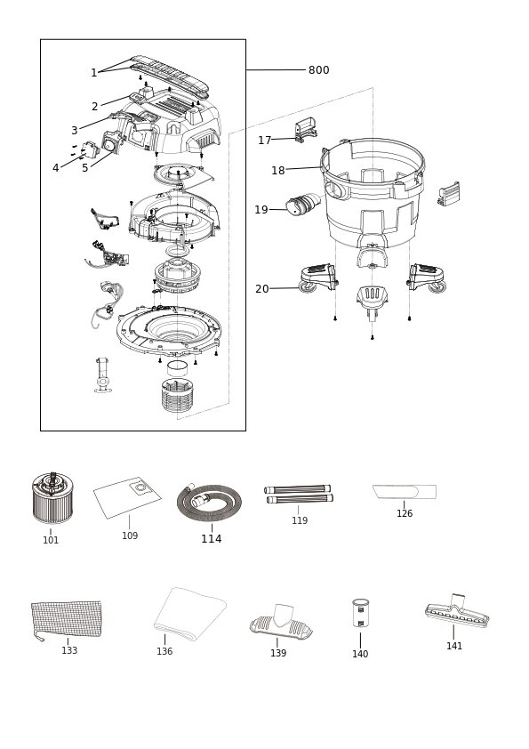 DEWALT ASPIRAT UMED USCAT (Type 1)
