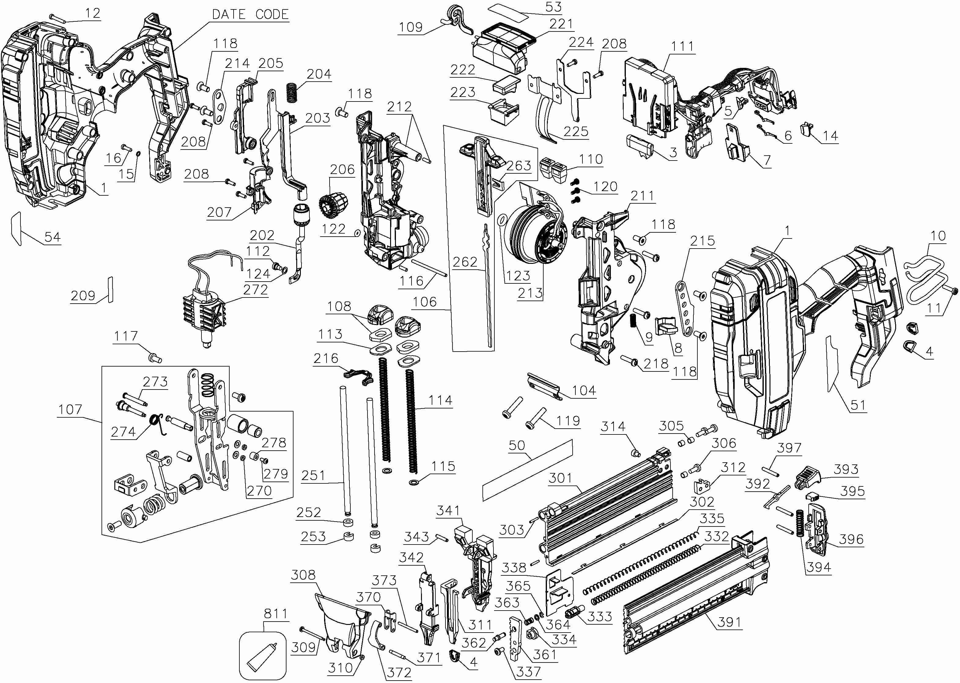 BOSTITCH BRAD NAILER 18 GAUGE Type 1