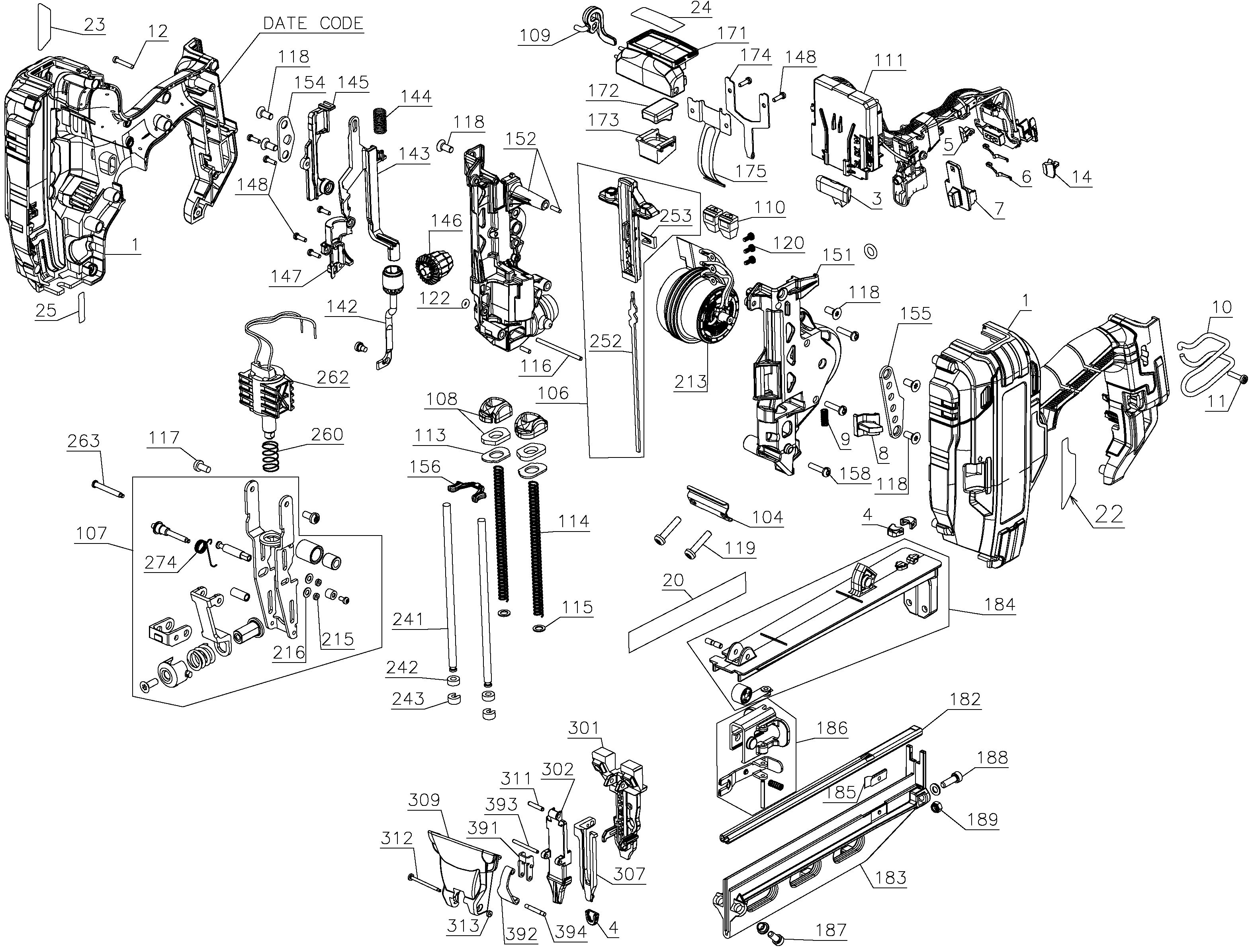 BOSTITCH BRAD NAILER Type 1