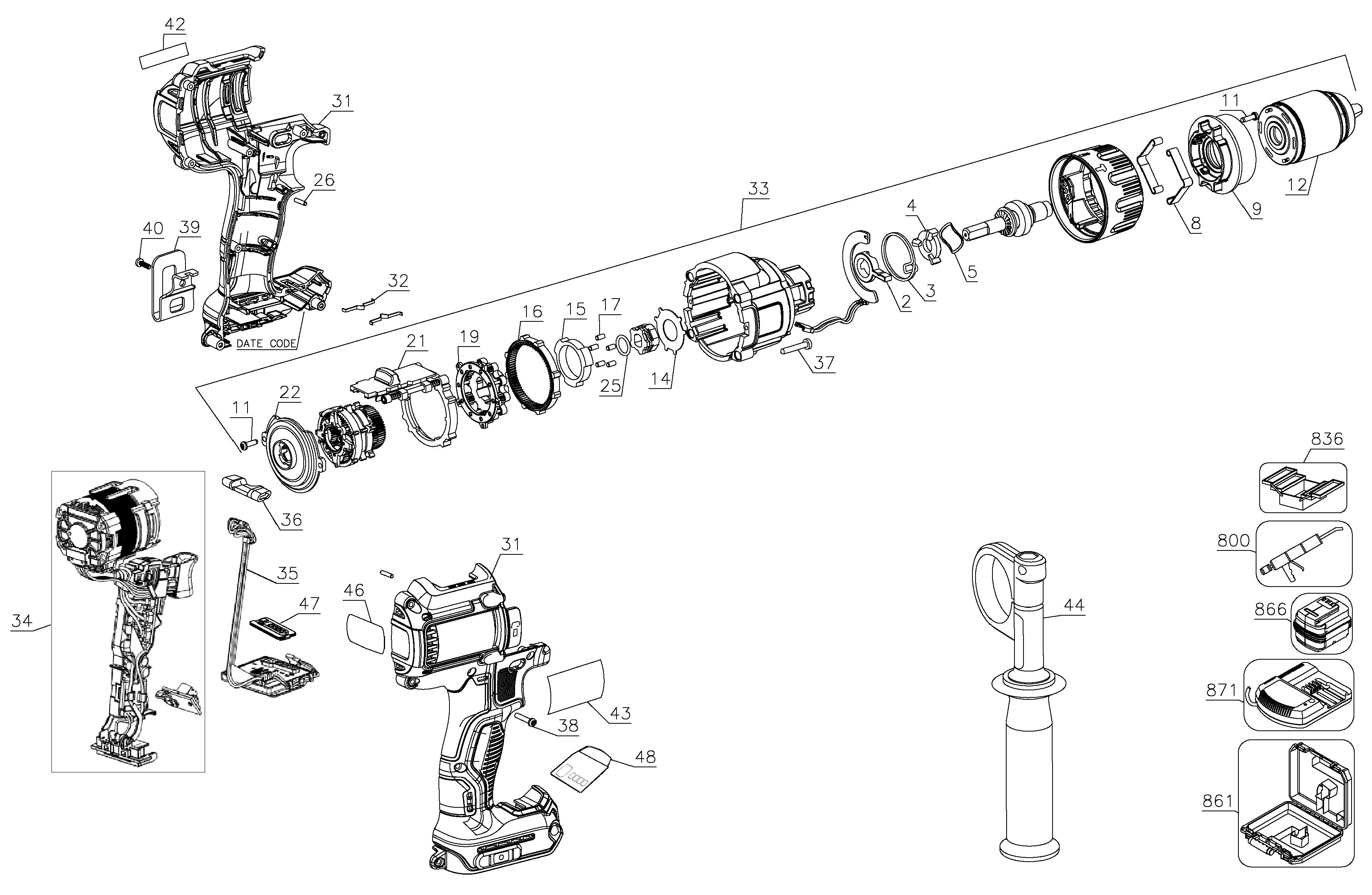 DEWALT DRILL/DRIVER Type 1