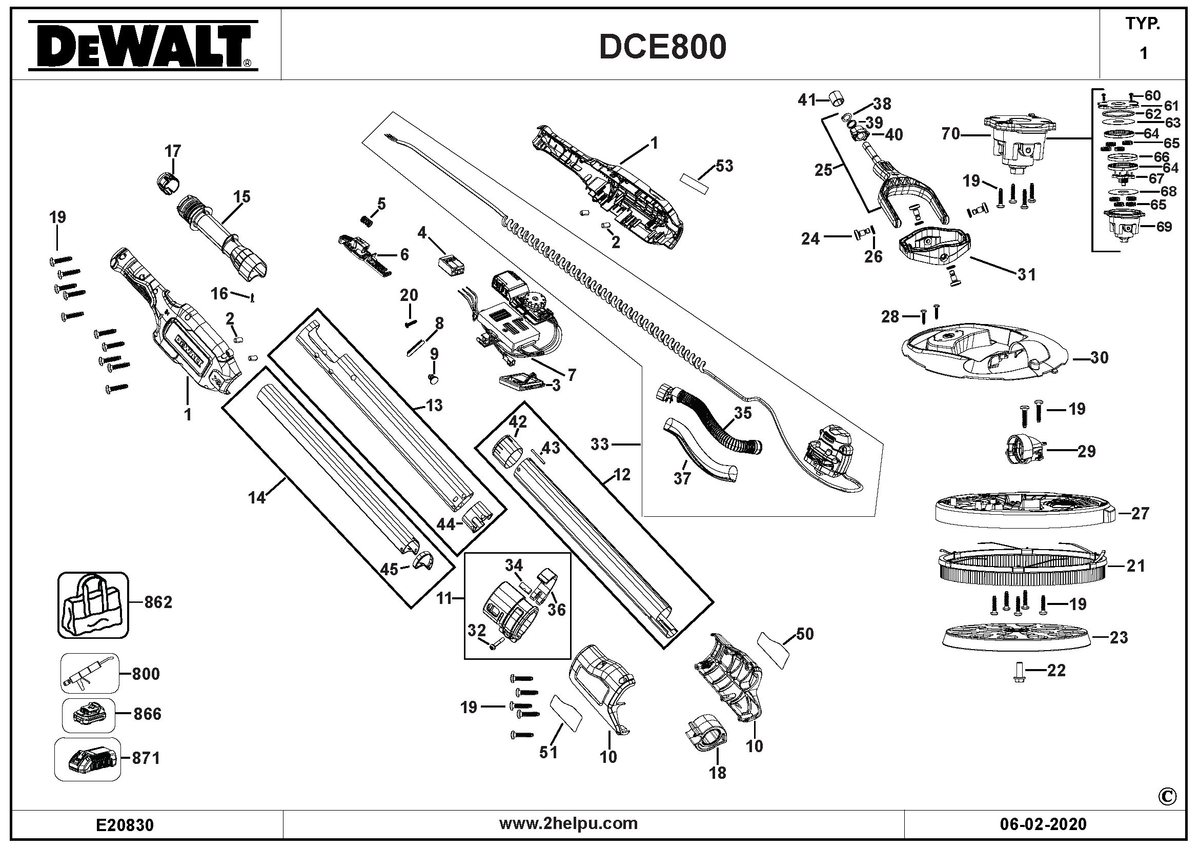 DEWALT DRYWALL SANDER Type 1