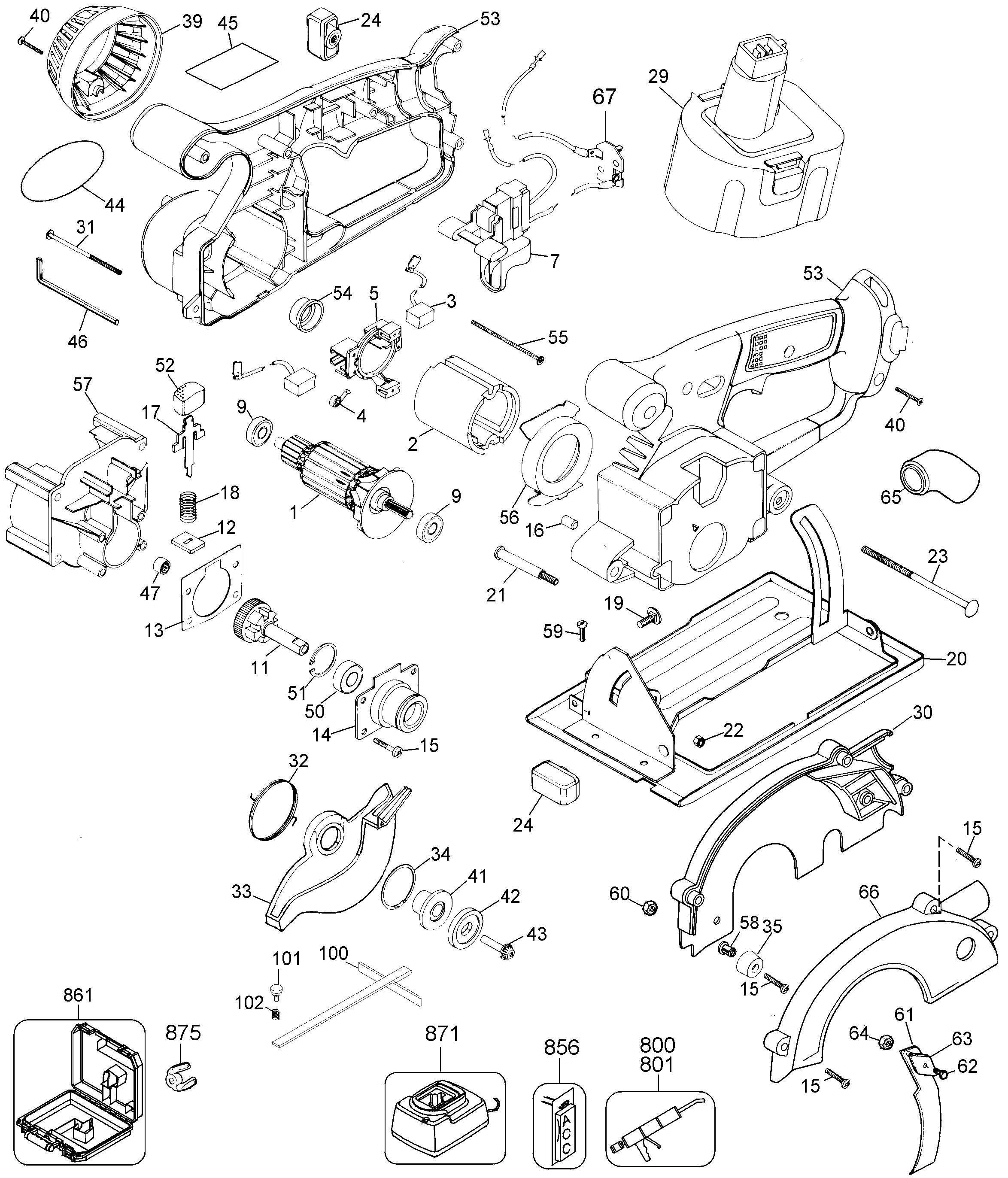 DEWALT TRIM SAW Type 1