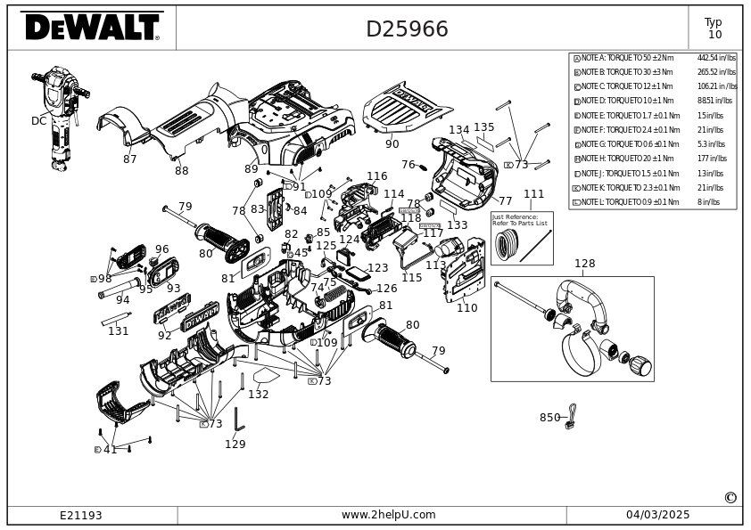 DEWALT CIOCAN DEMOLATOR (Type 10)