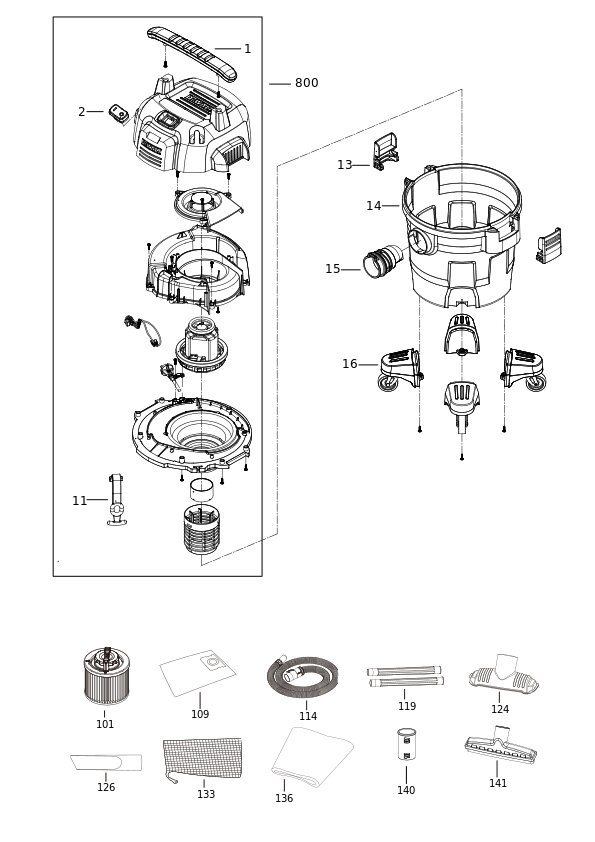 DEWALT ASPIRAT UMED USCAT (Type 1)