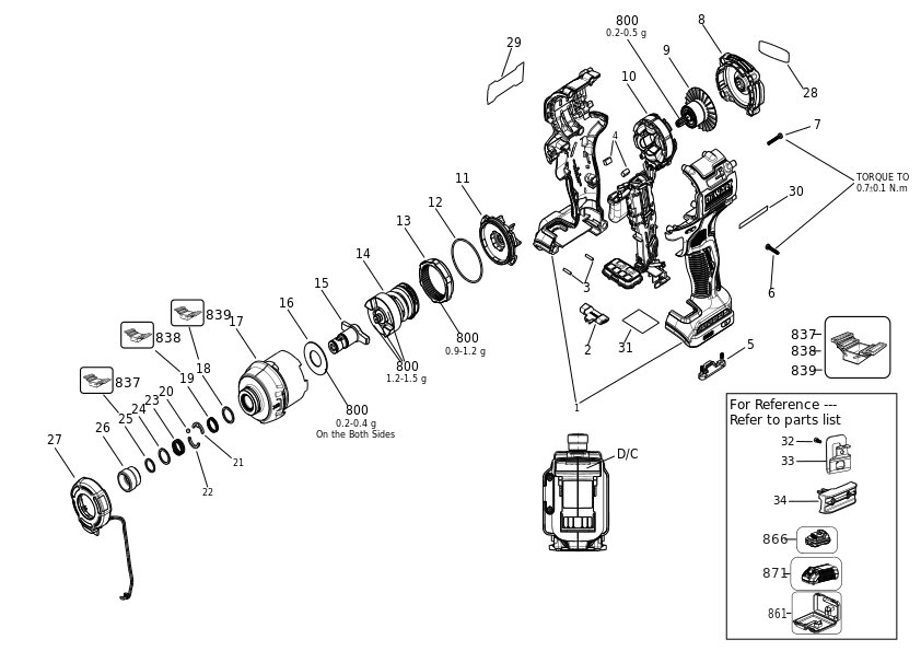 DEWALT SURUBELNITA  IMPACT (Type 1)
