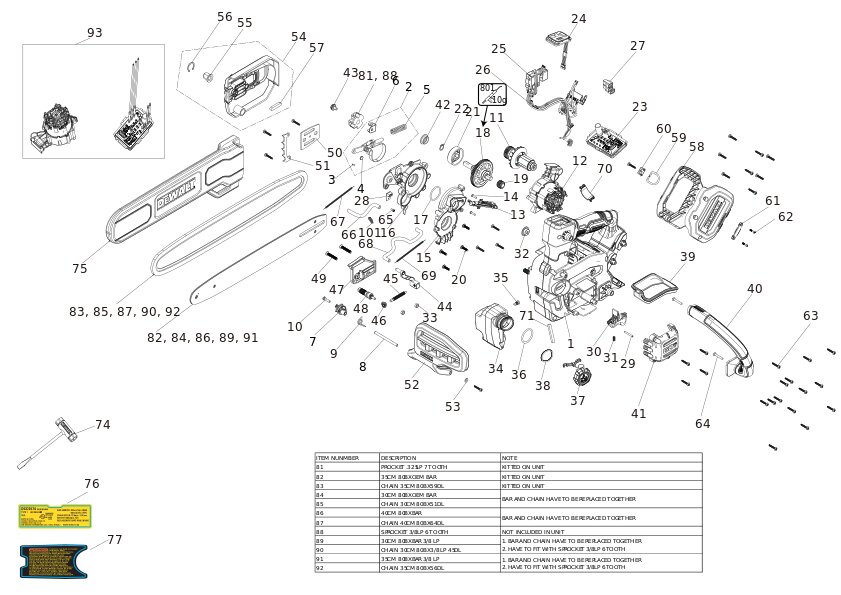 DEWALT MOTOFIERASTRAU (Type 1)