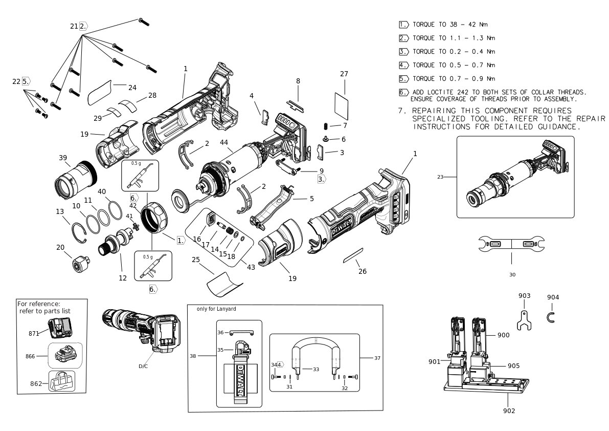 DEWALT POLIZOR DREPT (Type 1)