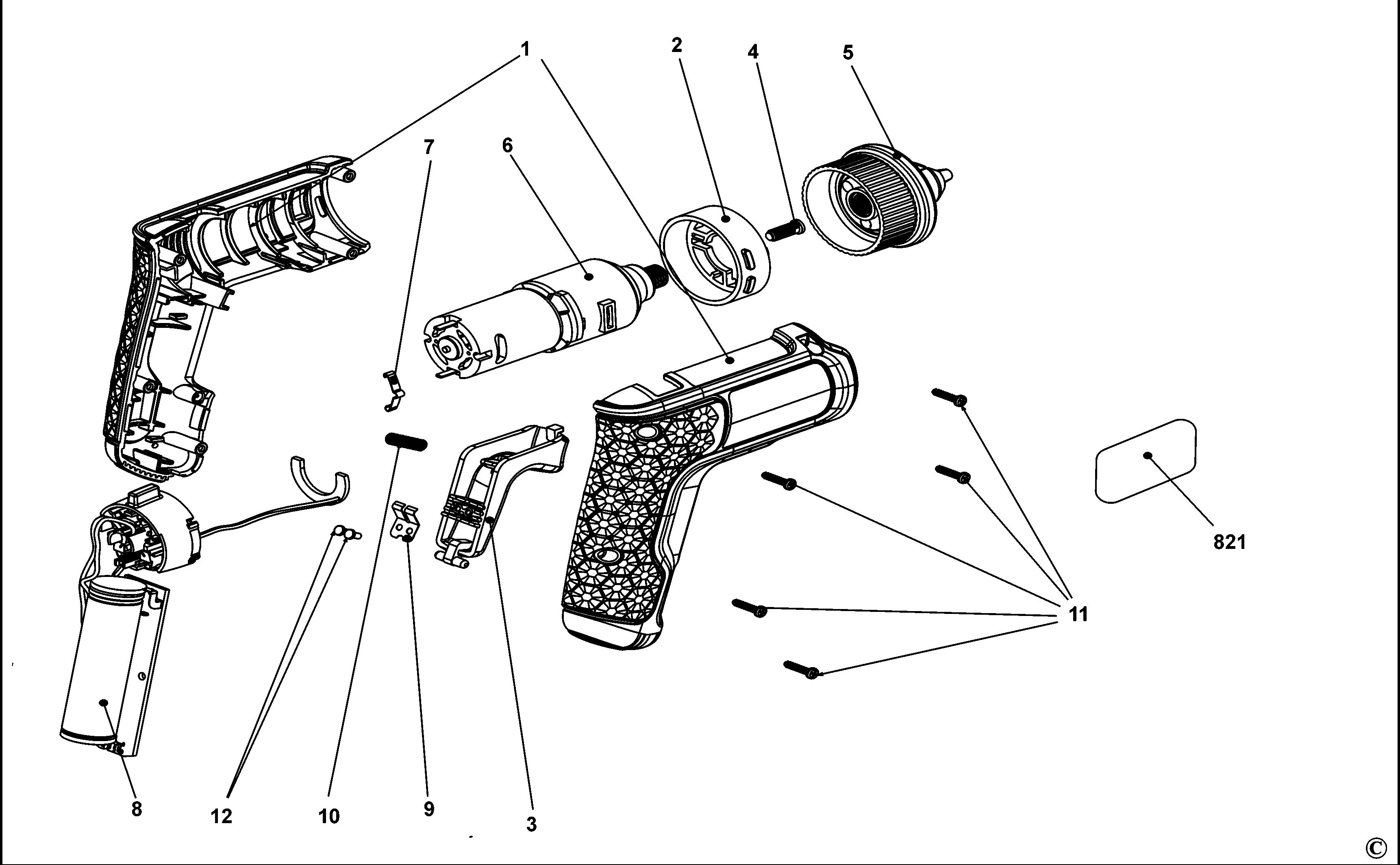BLACK+DECKER CORDLESS DRILL (Type 1)