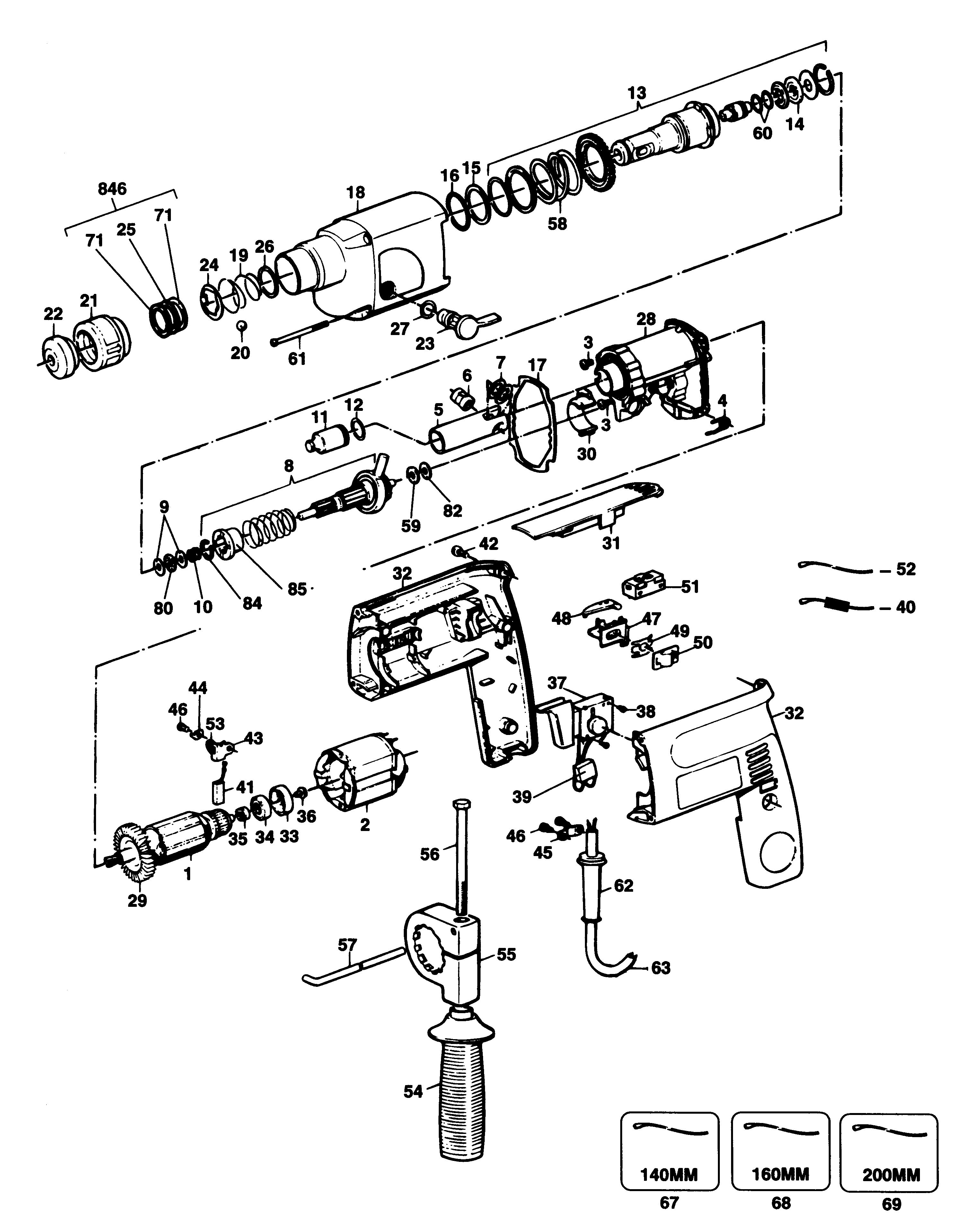 BLACK+DECKER ROTARY HAMMER Type 1