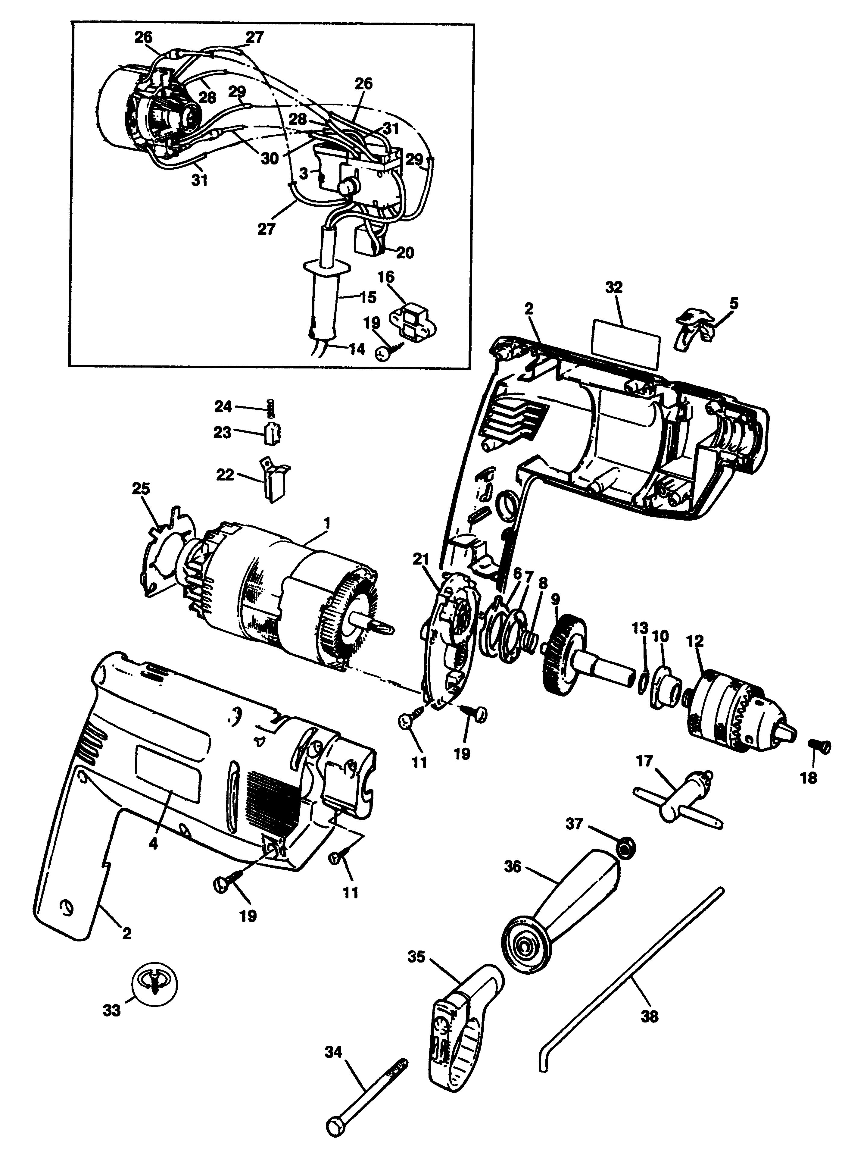 BLACK+DECKER HAMMER DRILL Type 1