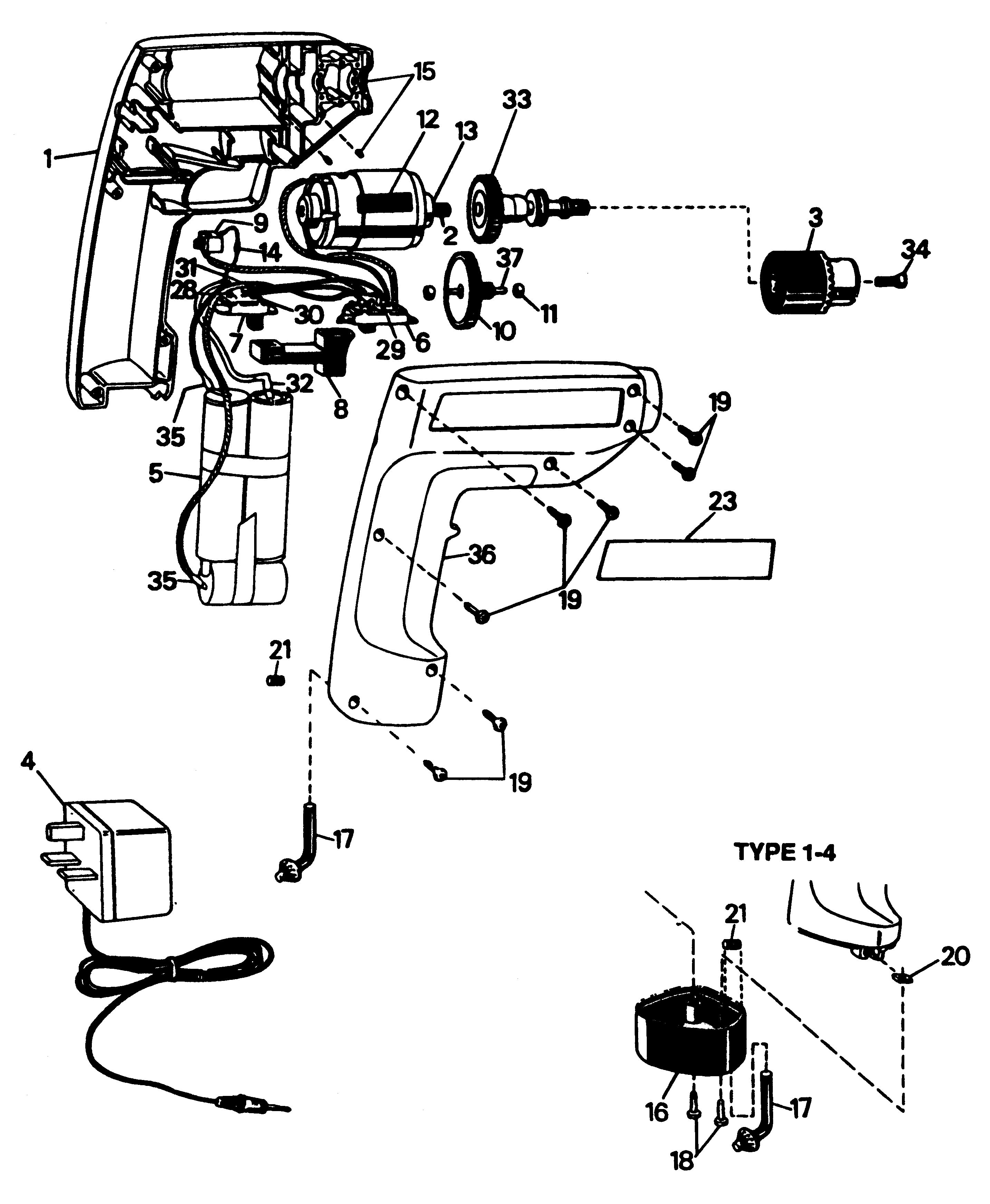 BLACK+DECKER CORDLESS DRILL Type 1