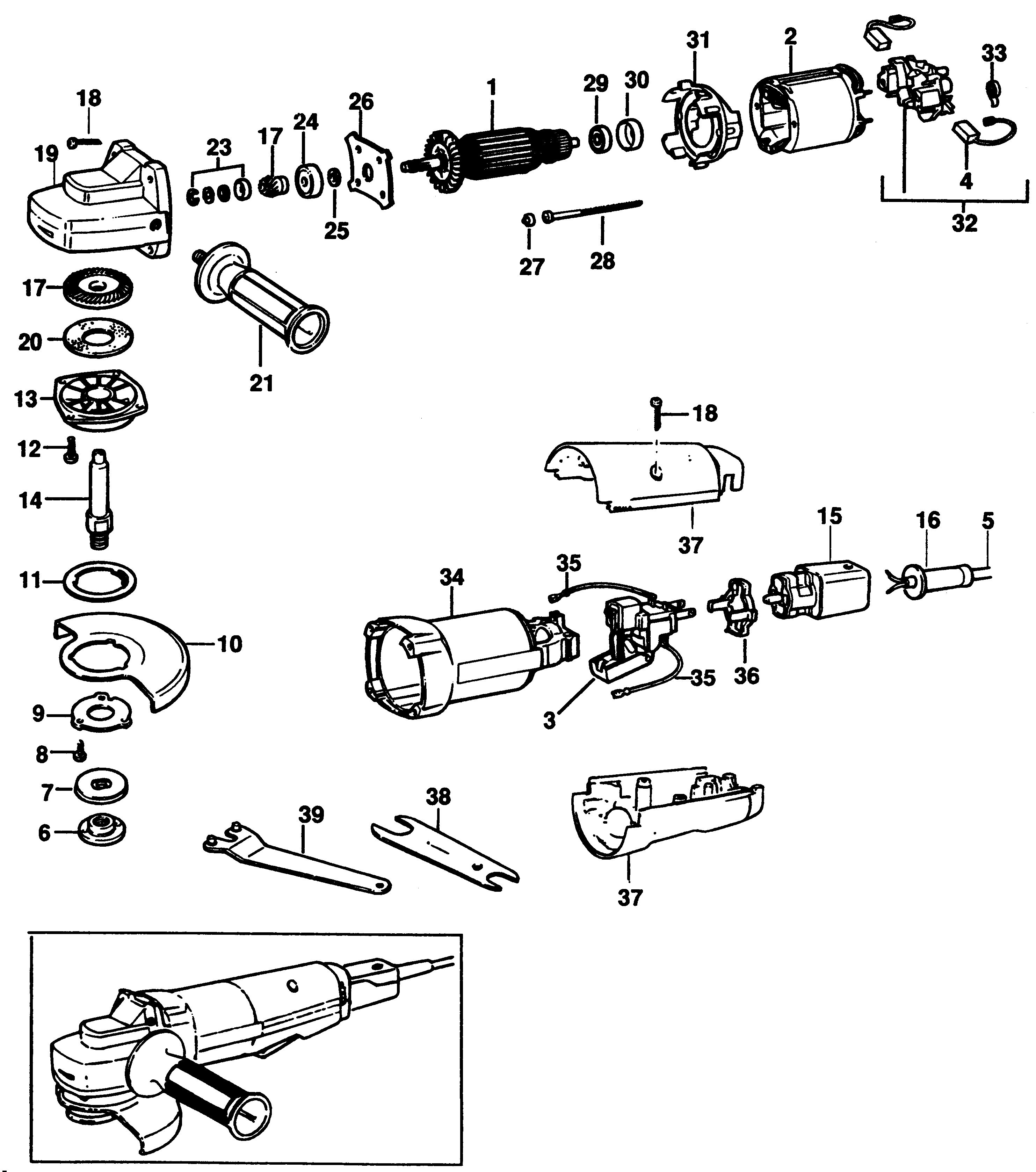 BLACK+DECKER ANGLE GRINDER Type 1