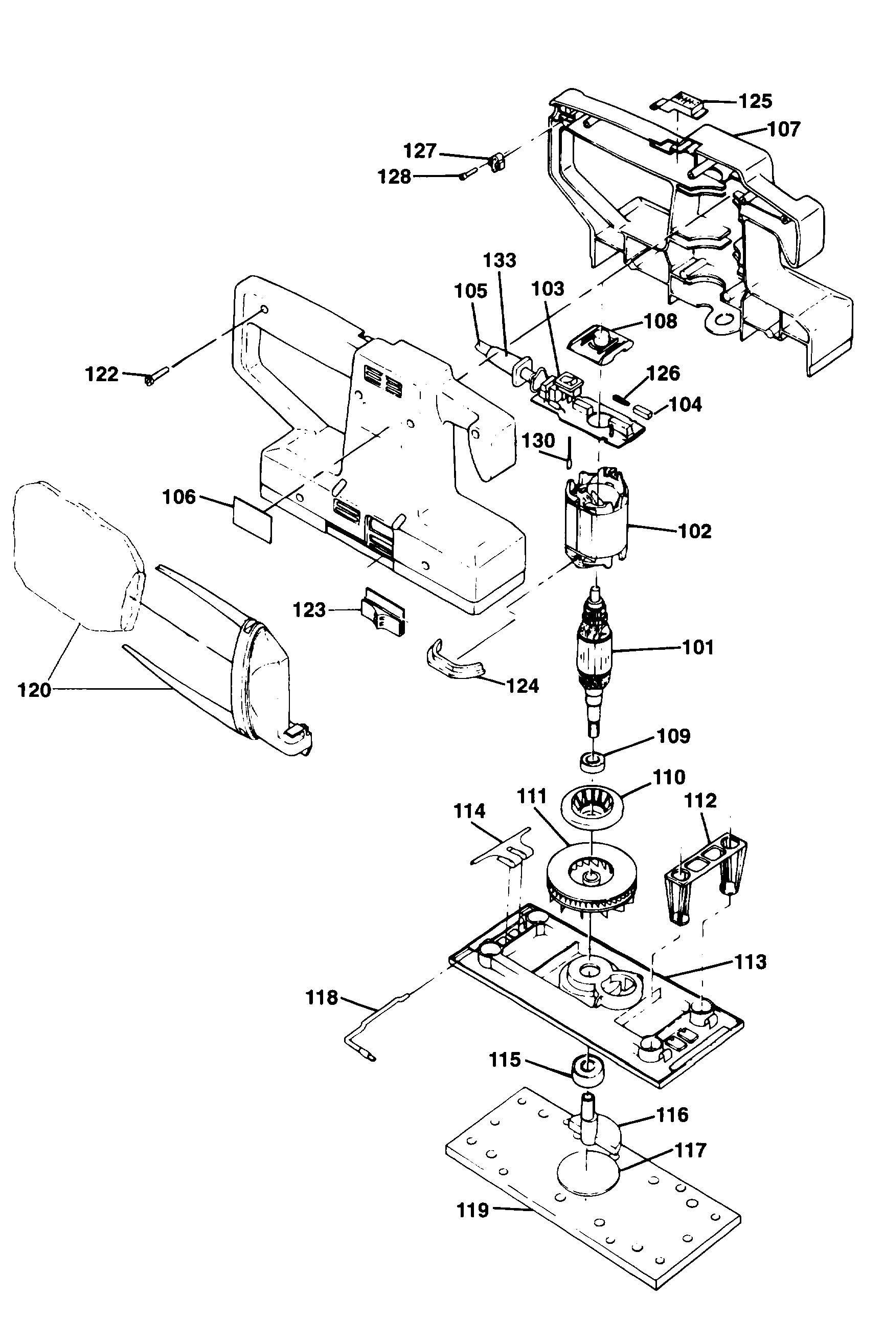 BLACK+DECKER ORBITAL SANDER (Type 4)