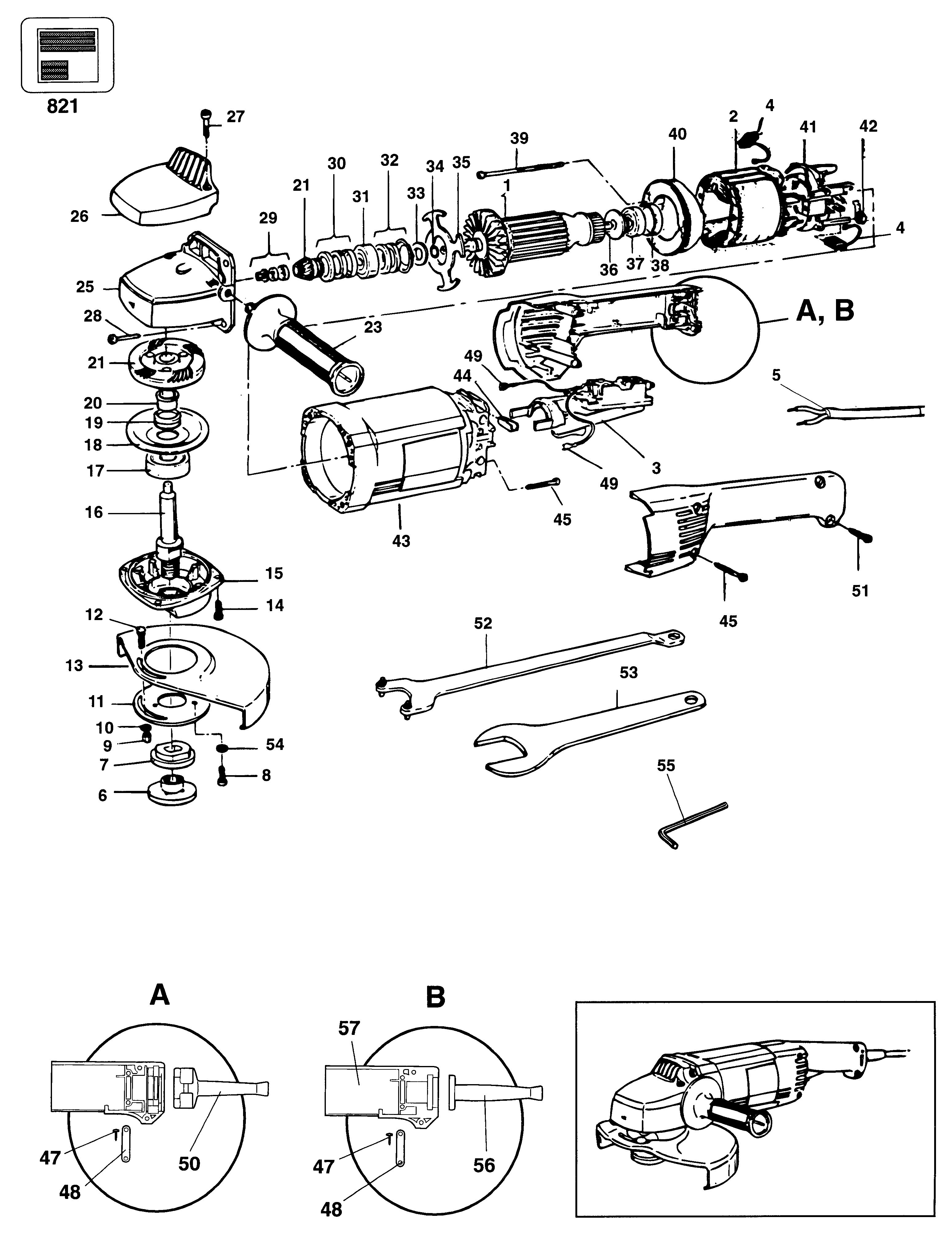 BLACK+DECKER ANGLE GRINDER Type 1