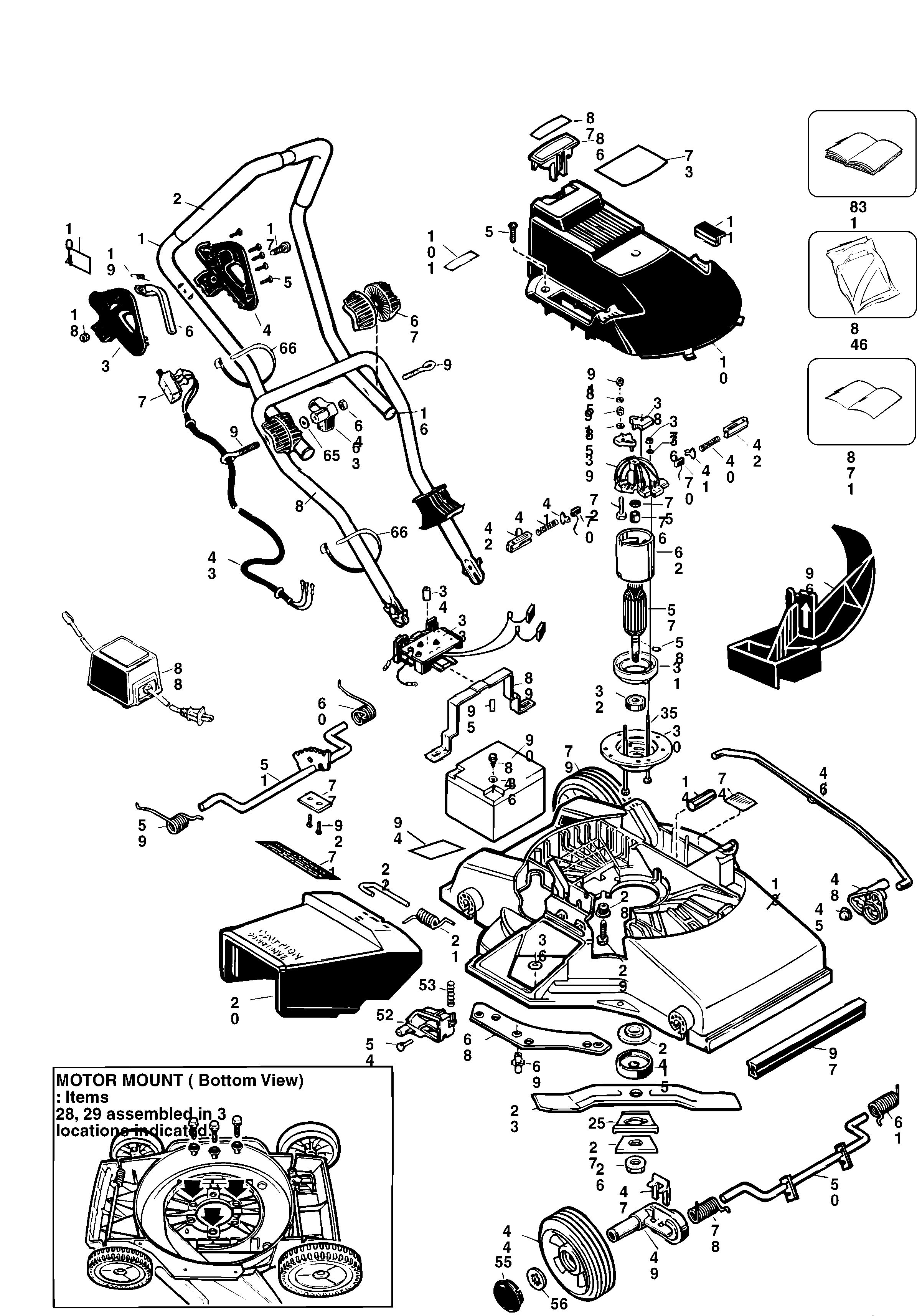 BLACK+DECKER CORDLESS MOWER Type 1