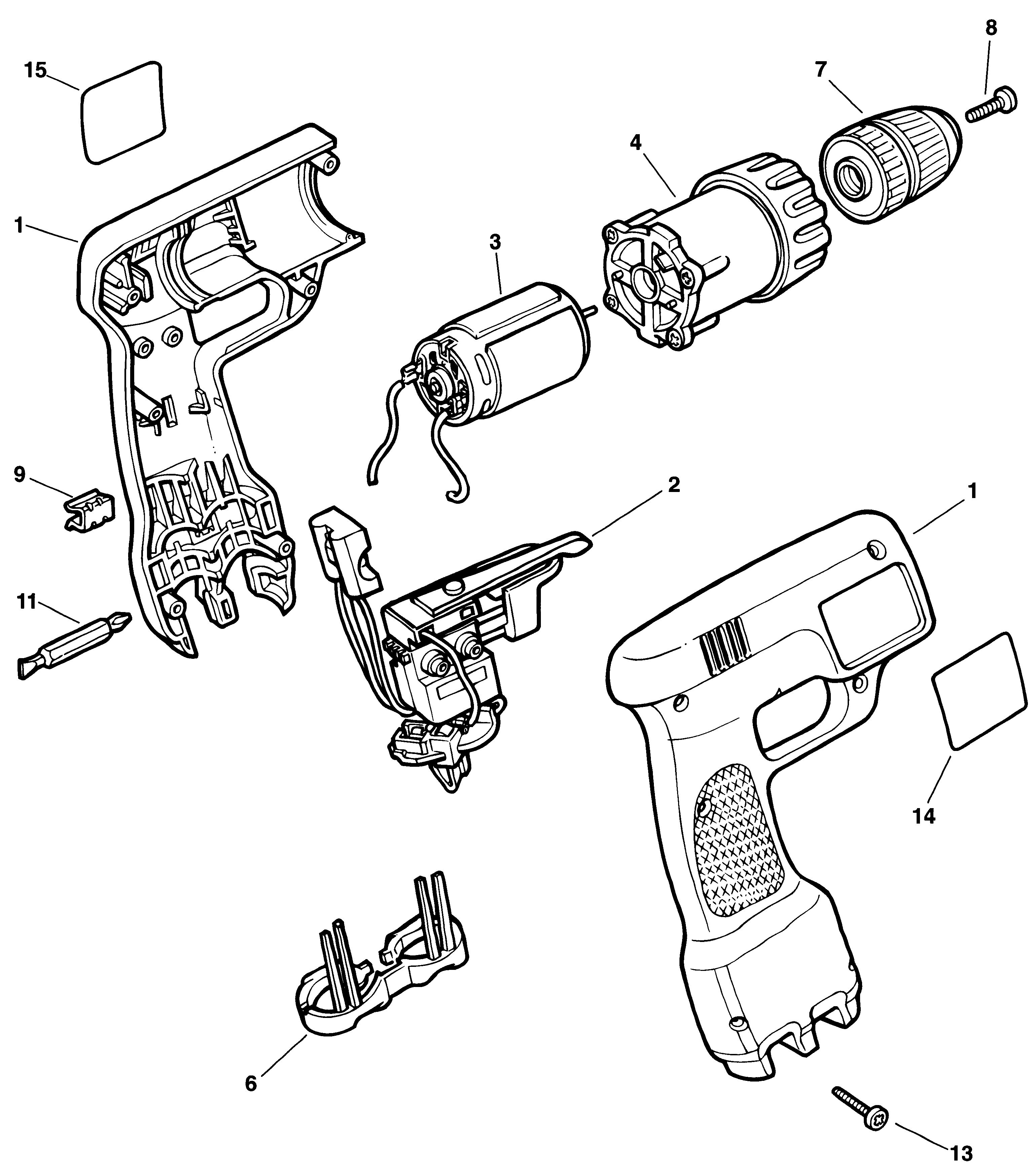 BLACK+DECKER CORDLESS DRILL Type 1