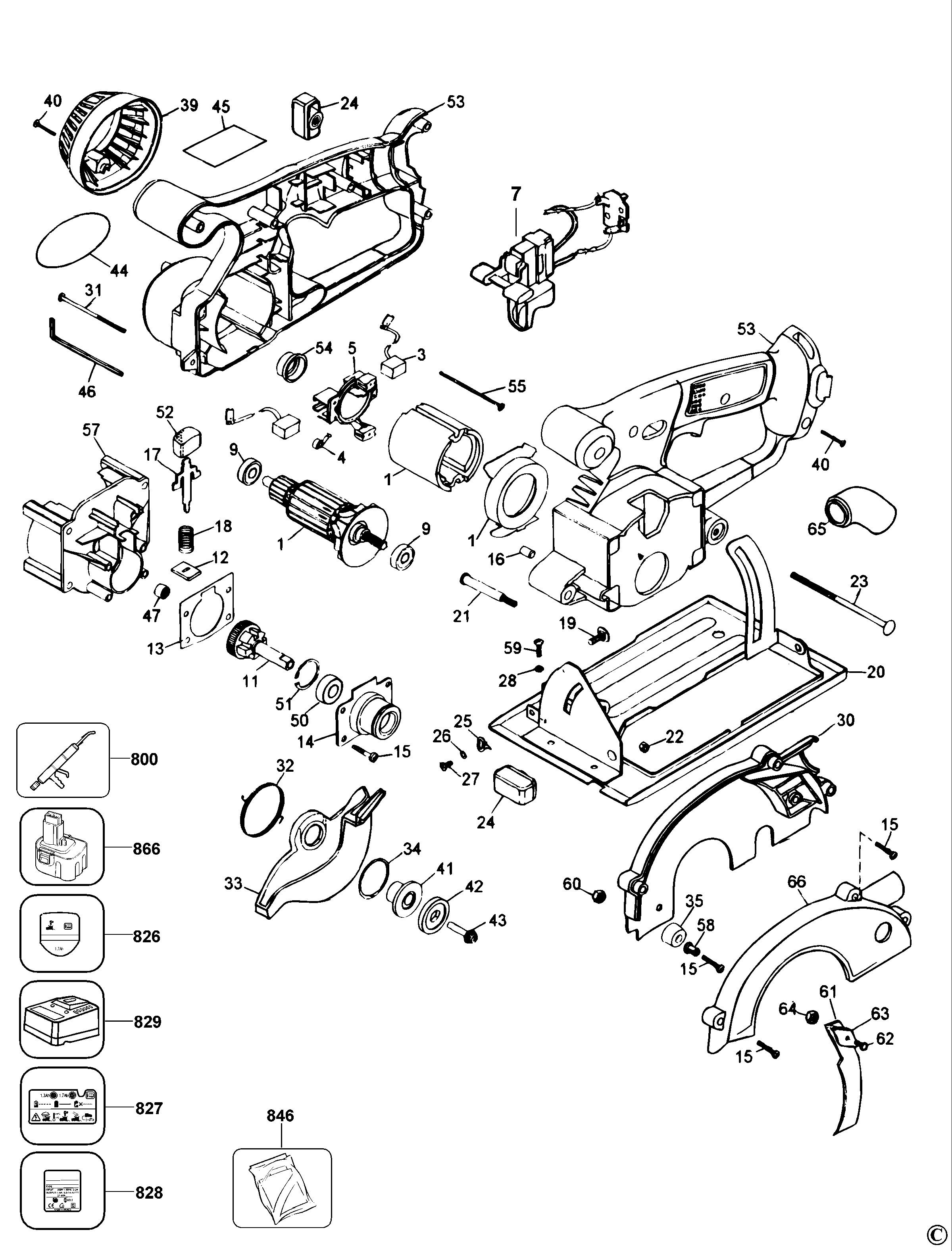 DEWALT TRIM SAW (Type 1-2)