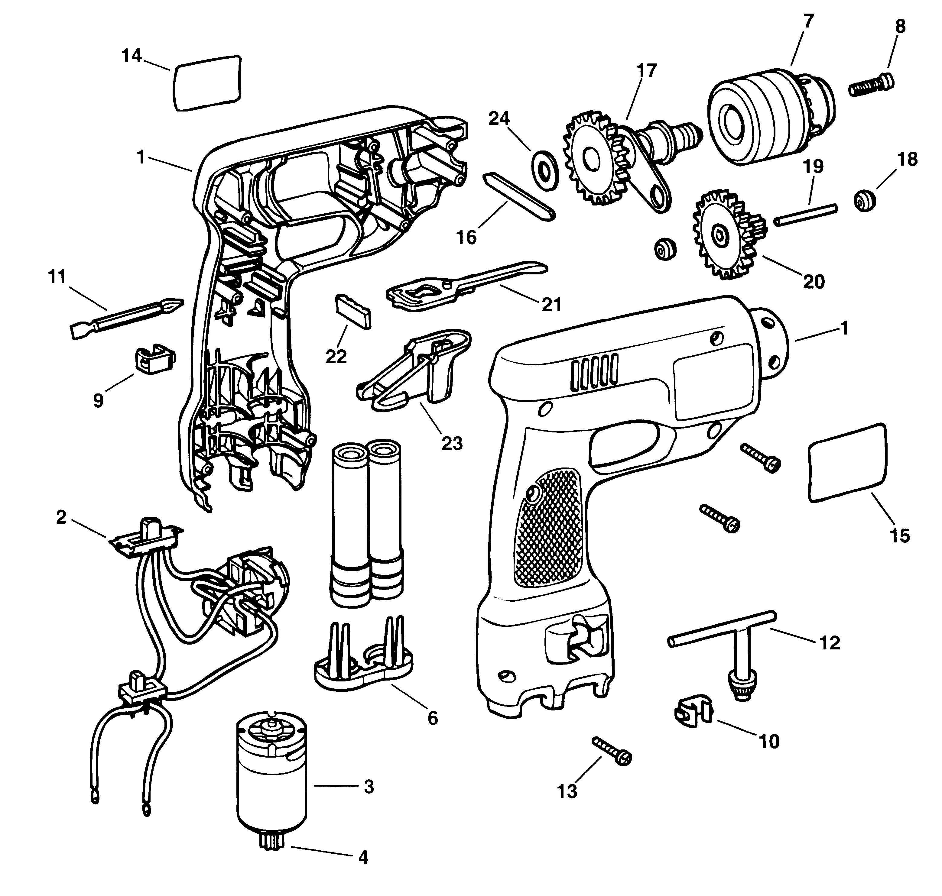 BLACK+DECKER CORDLESS DRILL Type 1