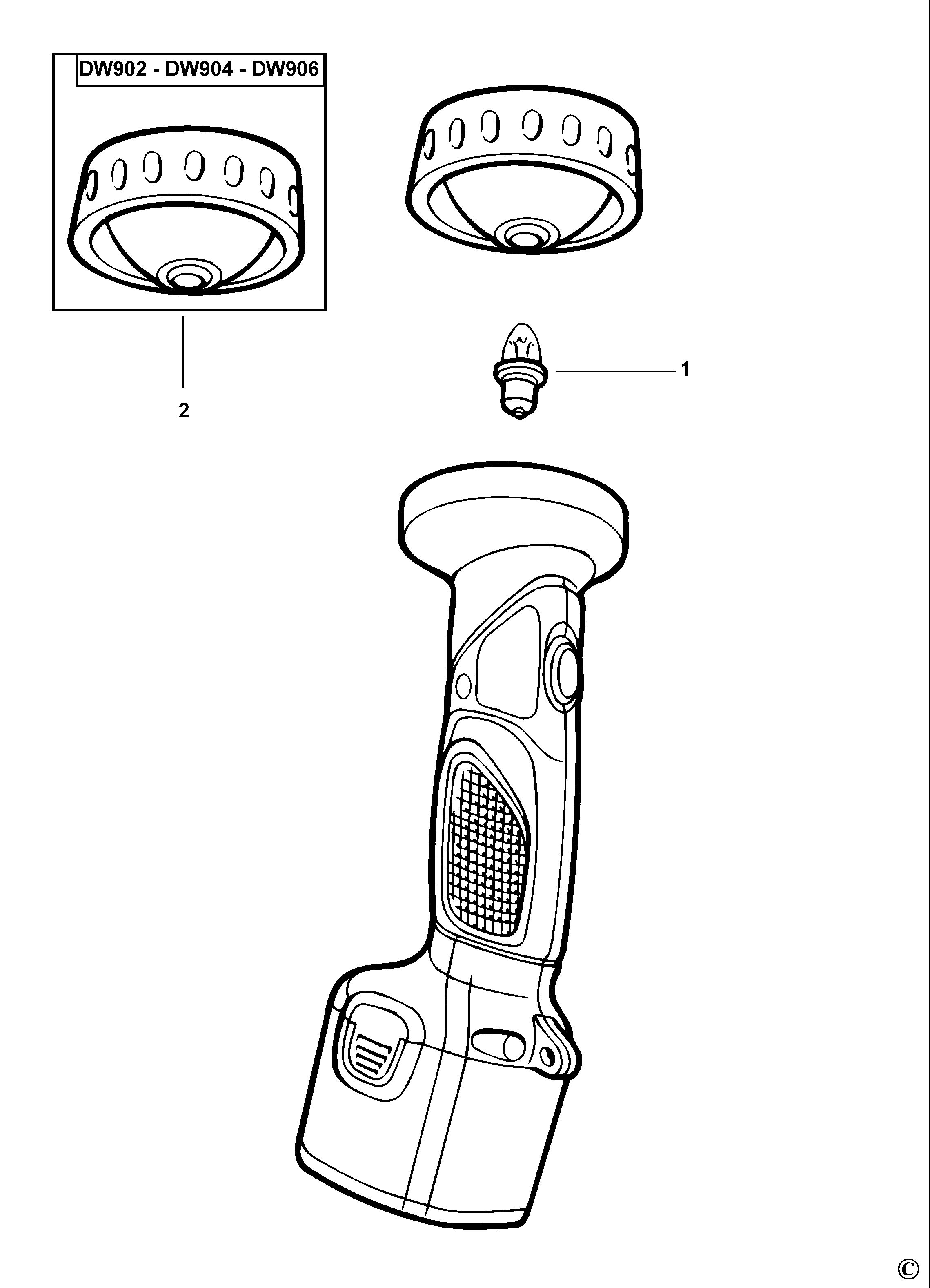 DEWALT CORDLESS TORCH (Type 1)