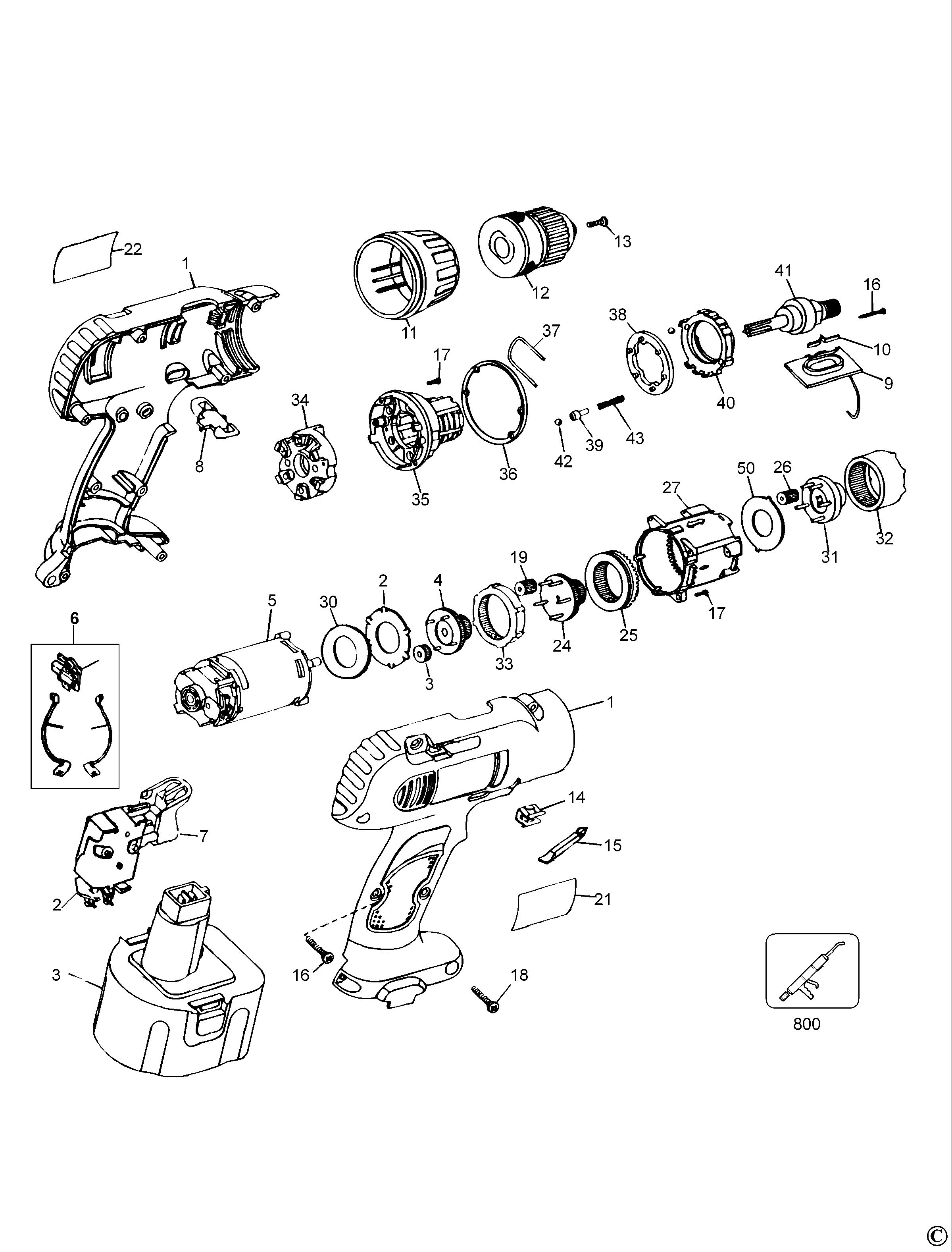 DEWALT CORDLESS DRILL (Type 1)