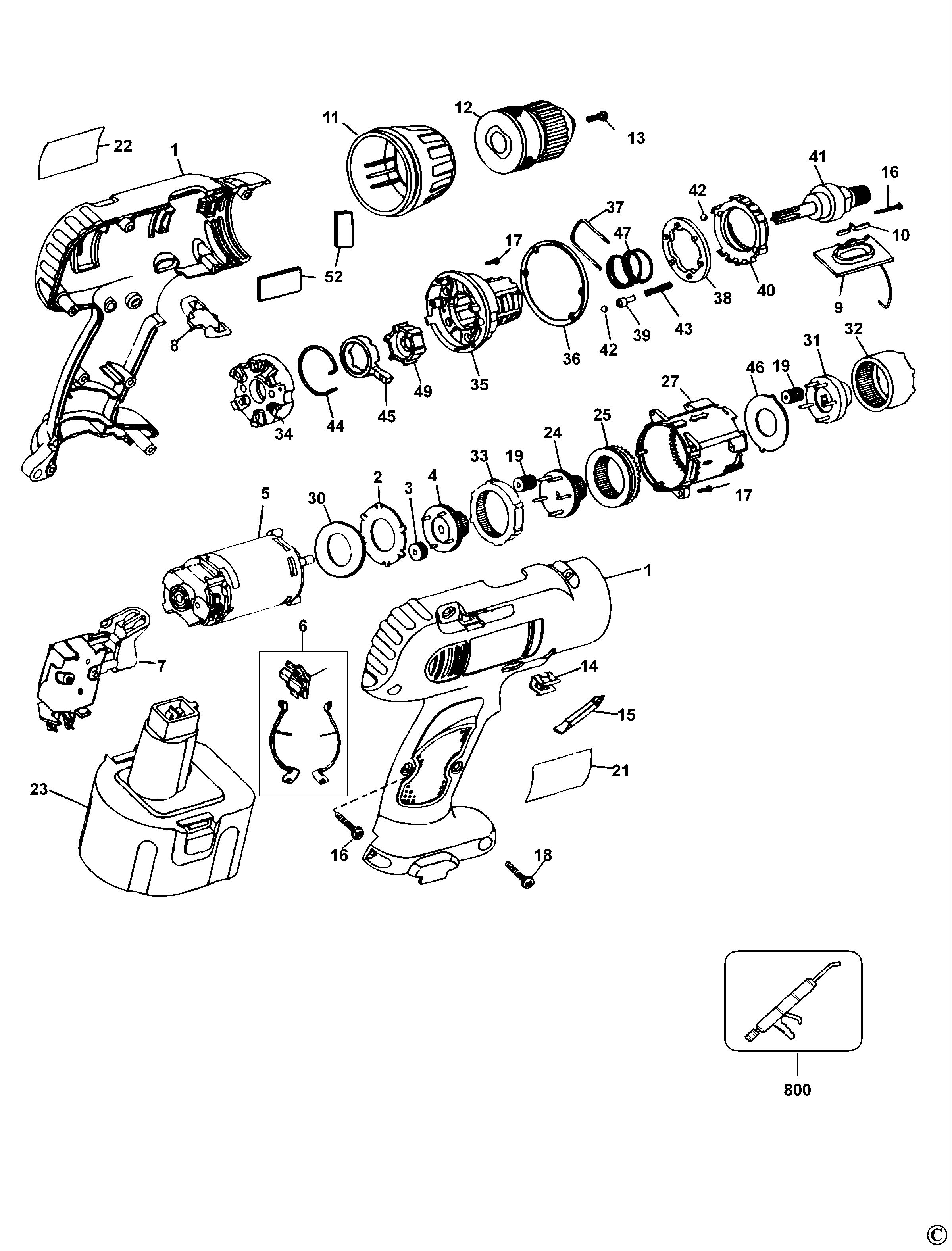DEWALT CORDLESS DRILL (Type 1)