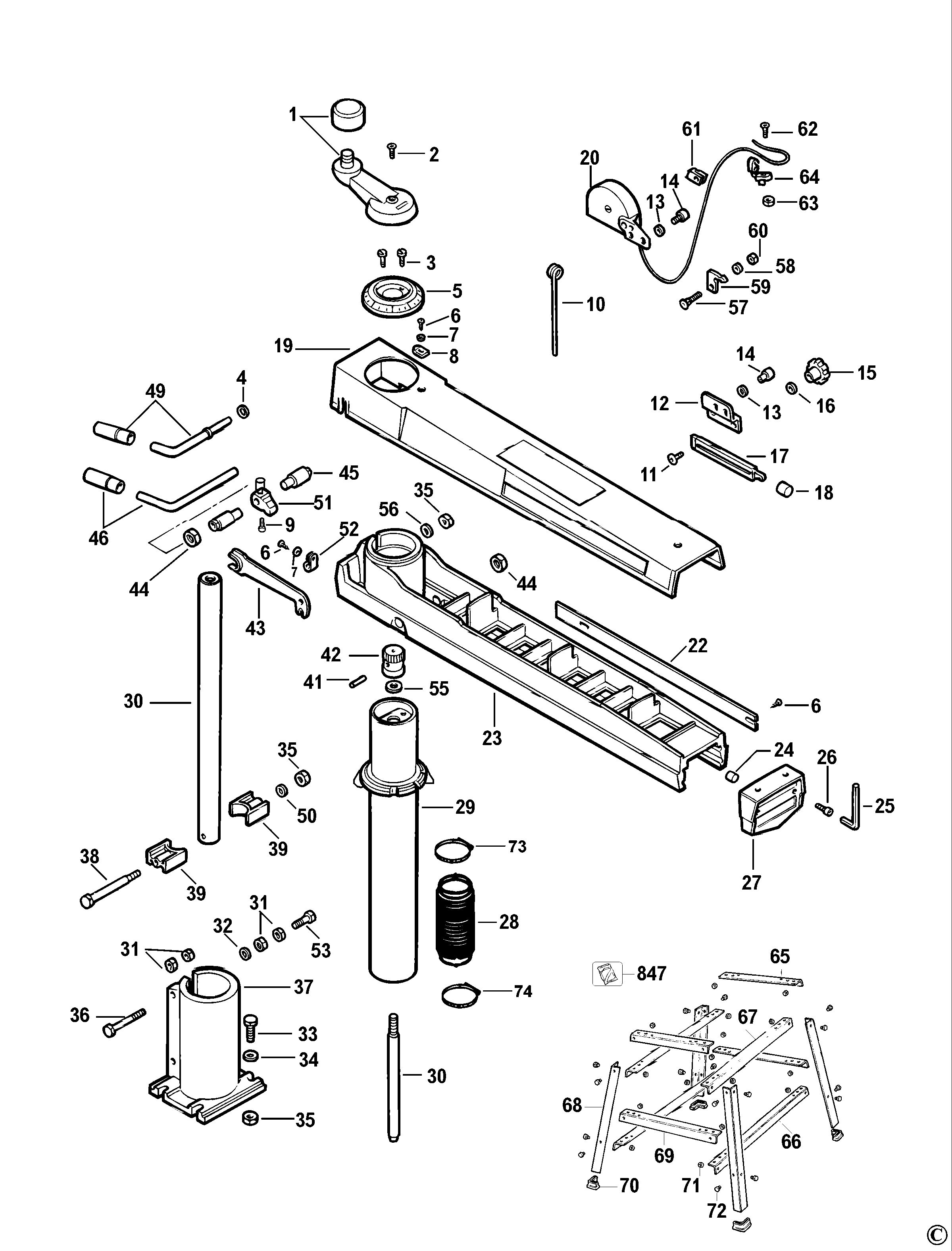 DEWALT RADIAL ARM SAW (Type 1)