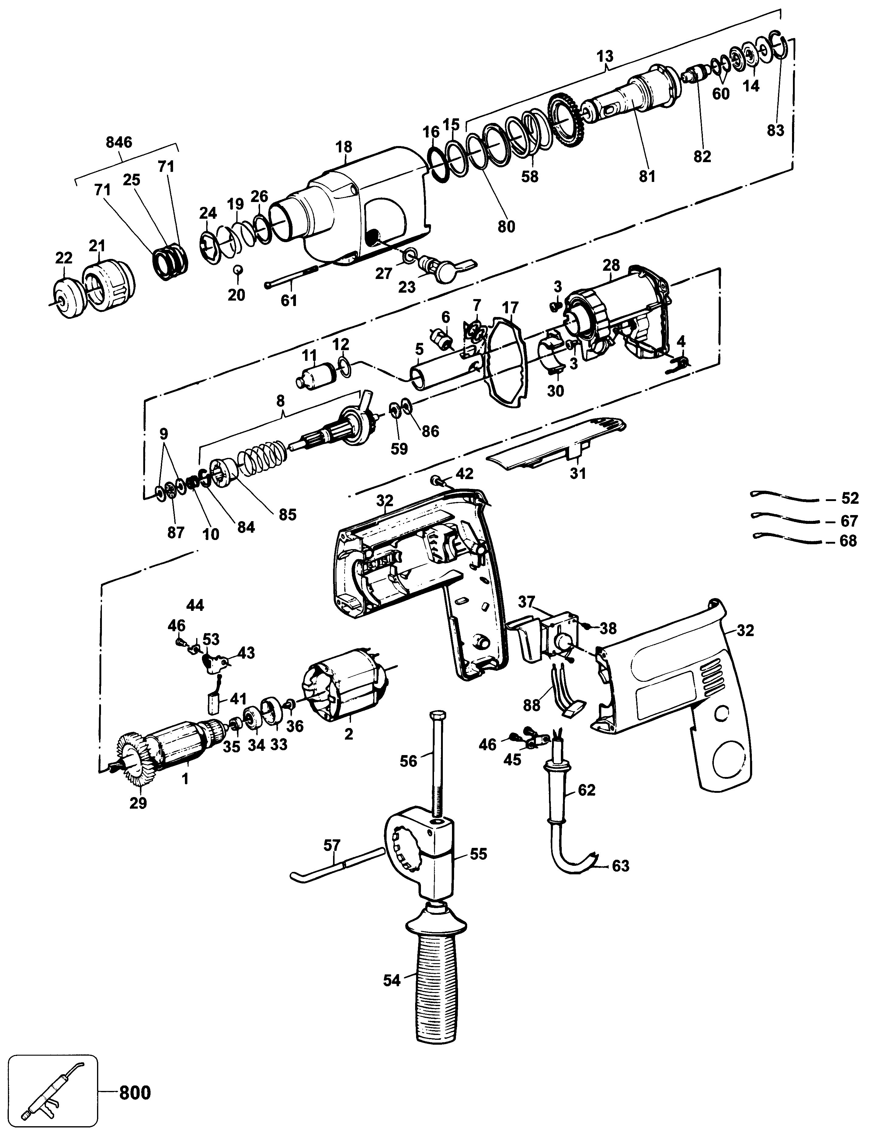 BLACK+DECKER ROTARY HAMMER Type 2