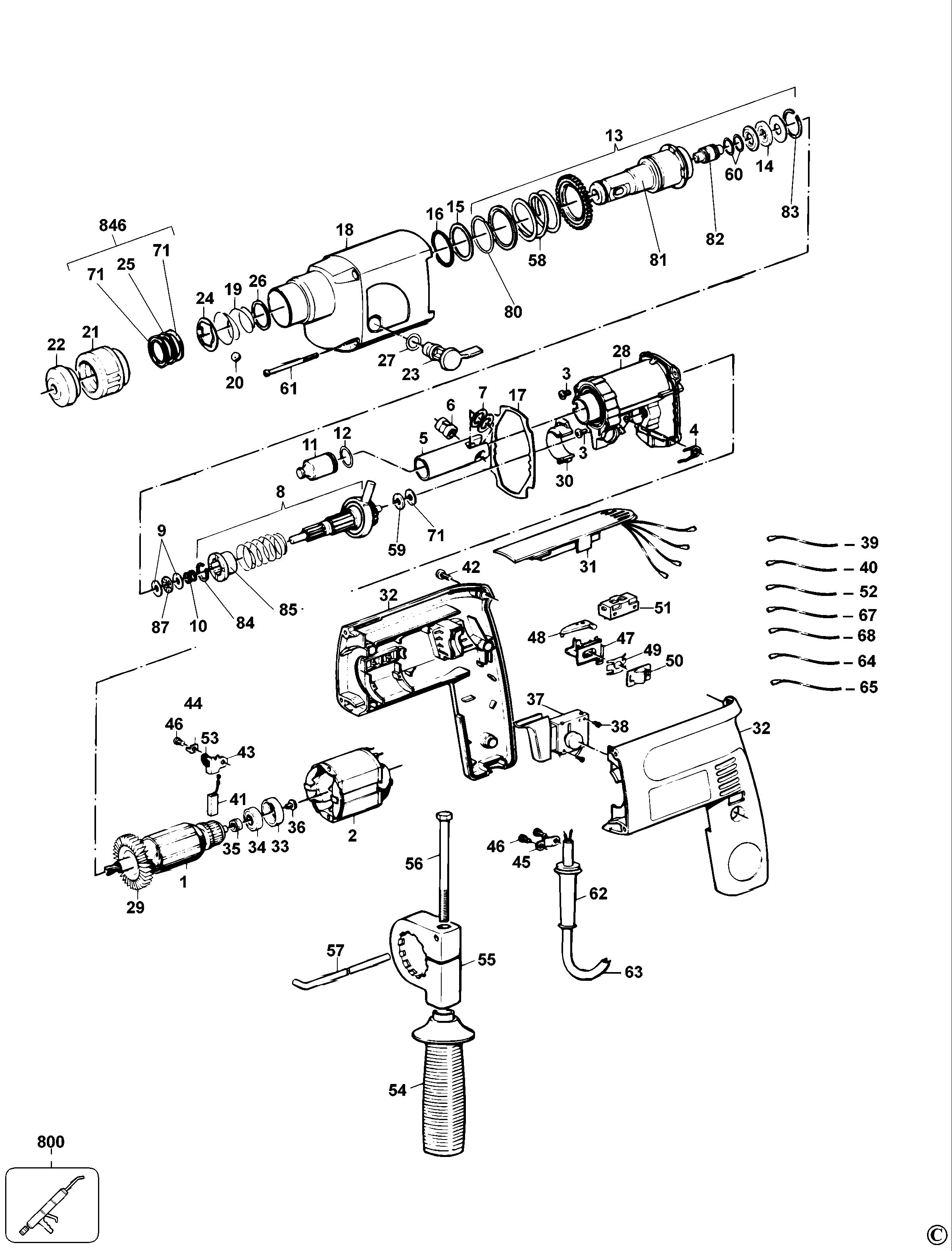 BLACK+DECKER ROTARY HAMMER Type 3