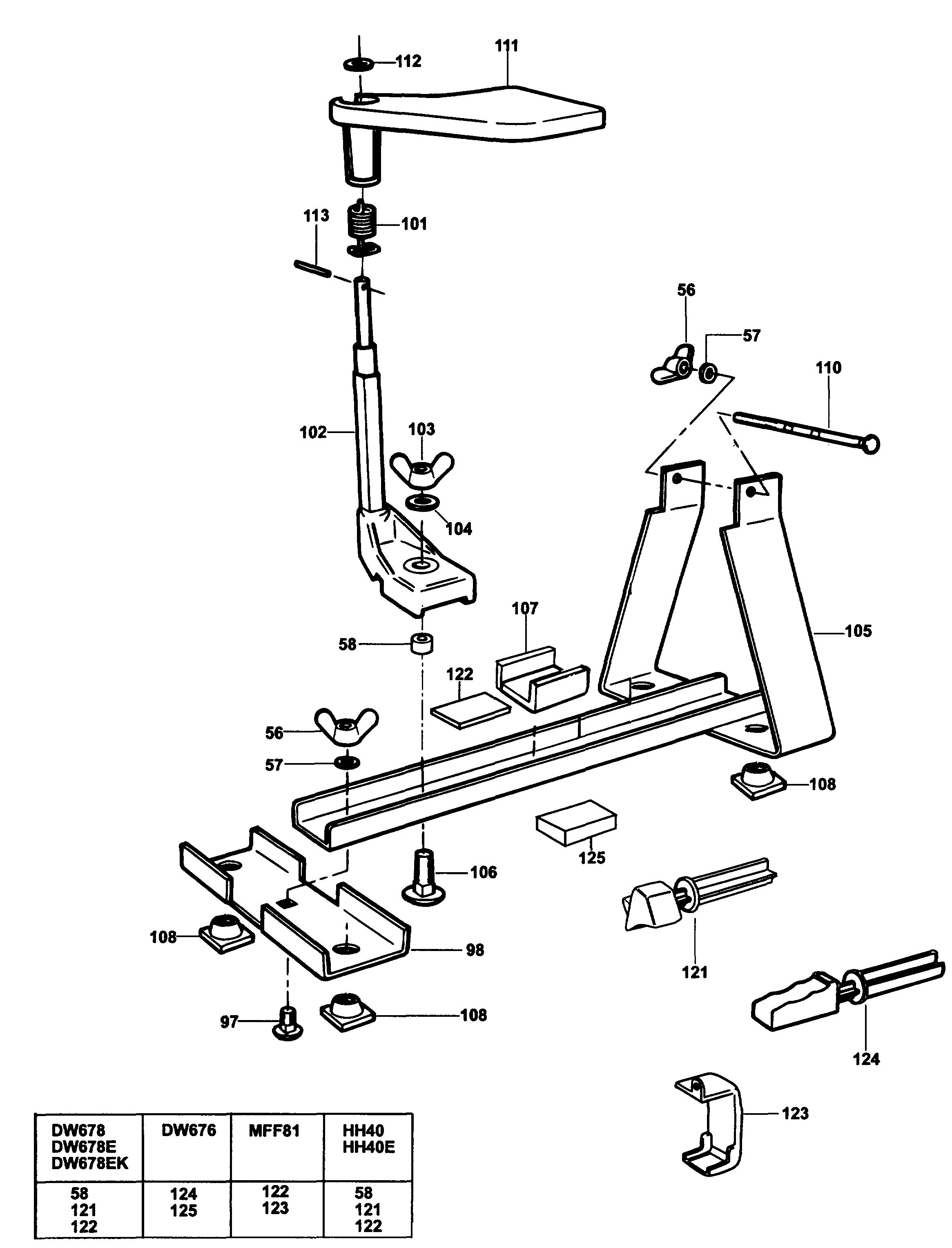 DEWALT PLANER STAND (Type 1)