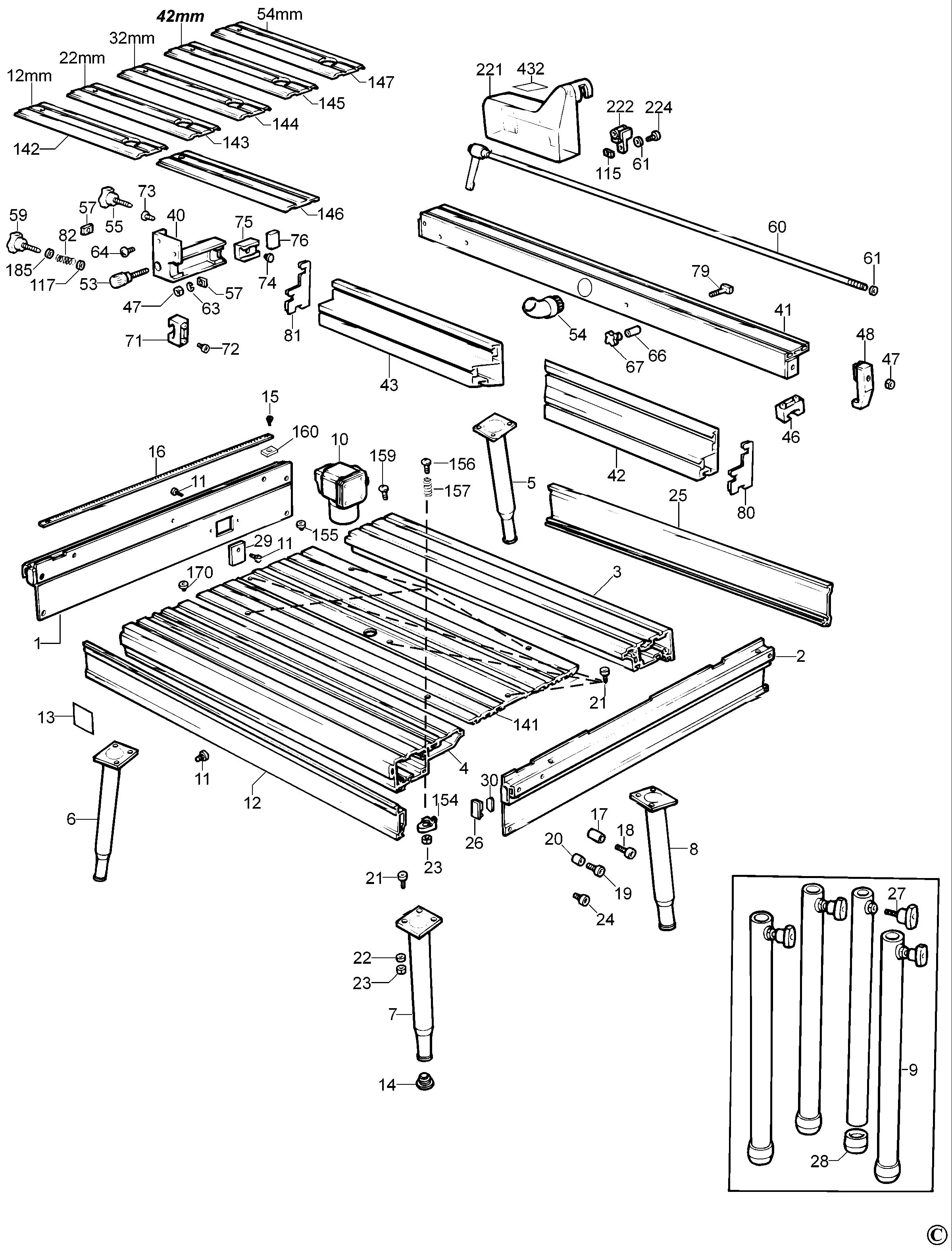 DEWALT ROUTER TABLE (Type 1)