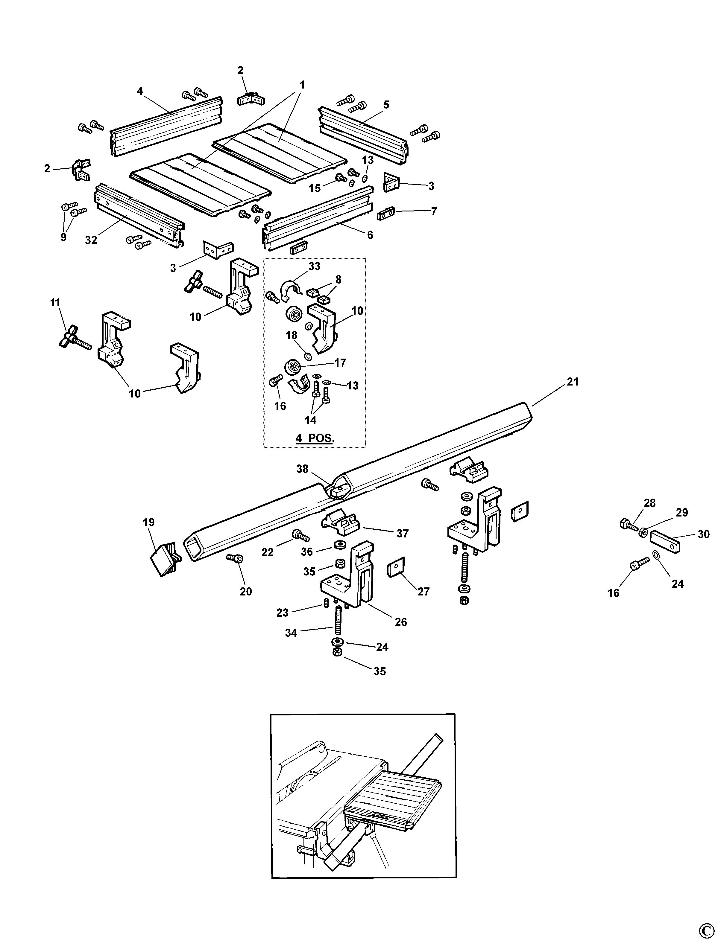 DEWALT TABLE (Type 1)