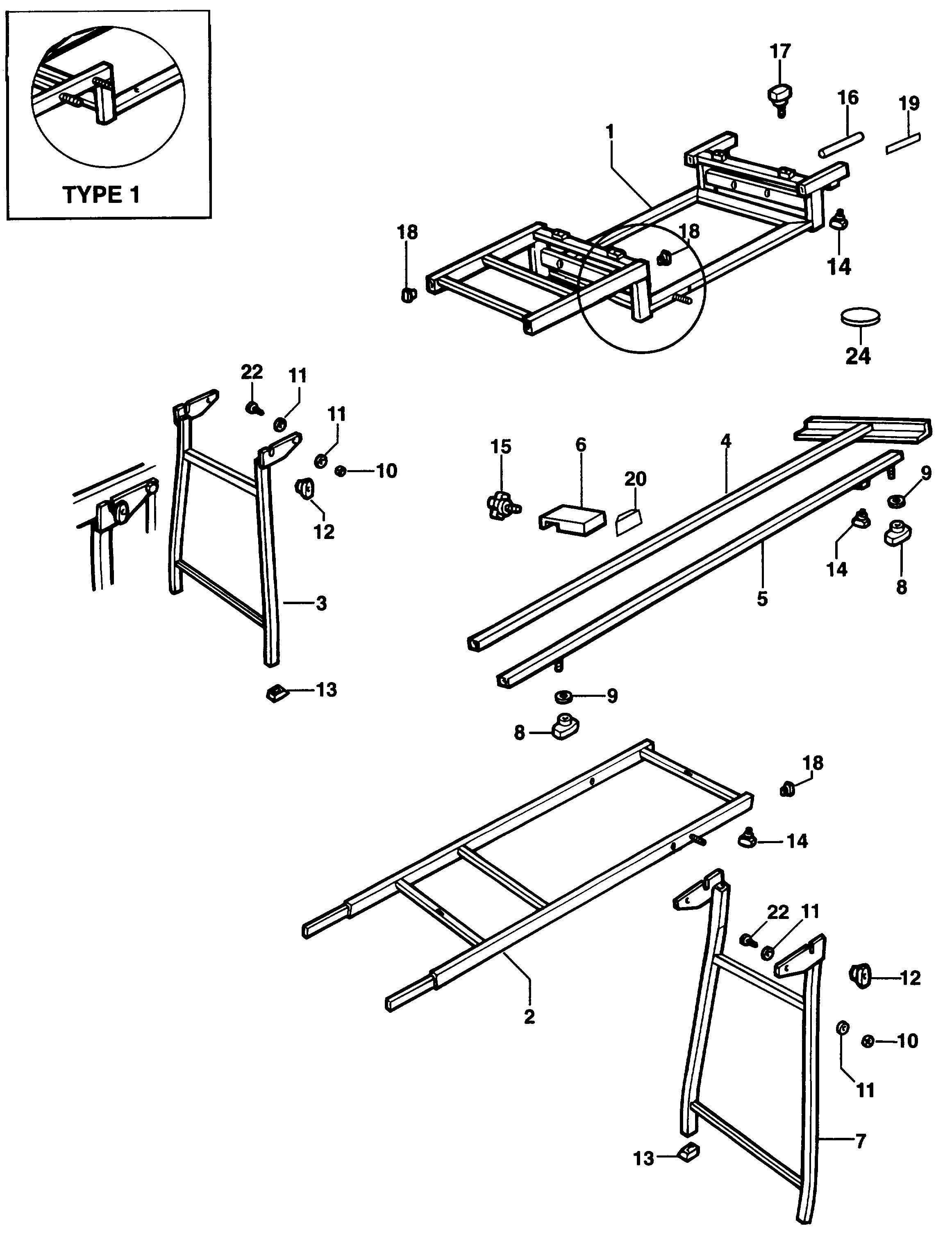 DEWALT EXTENSION TABLE (Type 1)