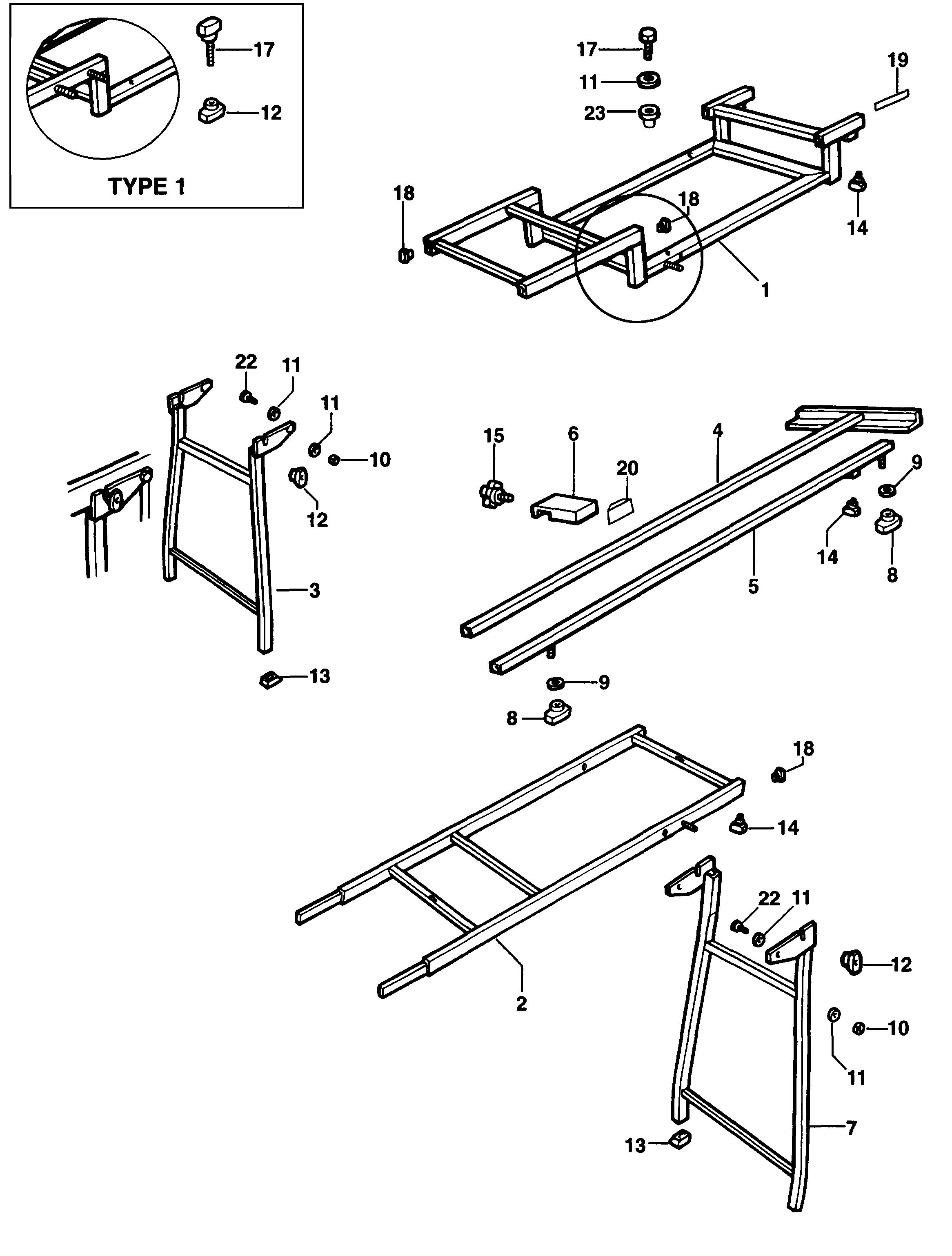 DEWALT EXTENSION TABLE (Type 1)