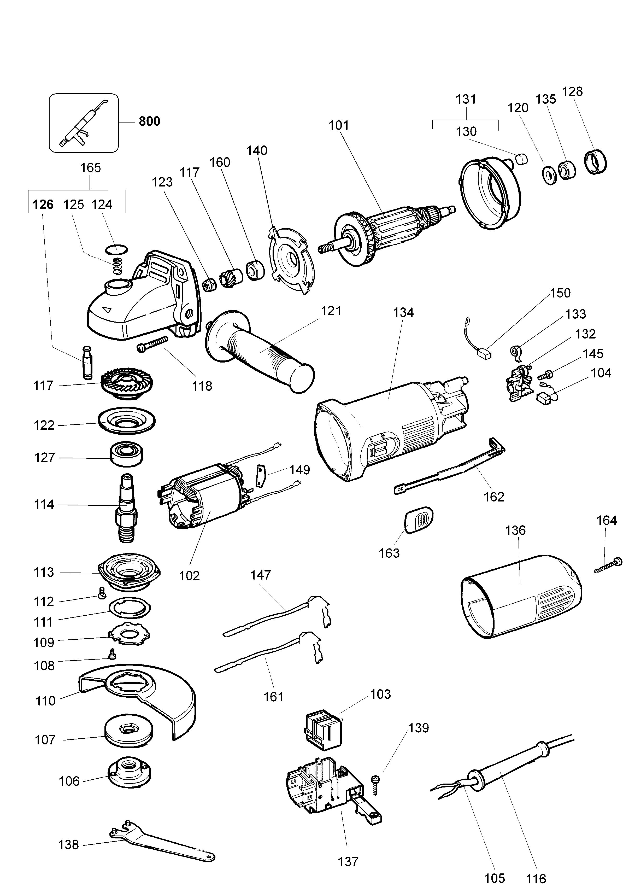 DEWALT ANGLE GRINDER (Type 1)