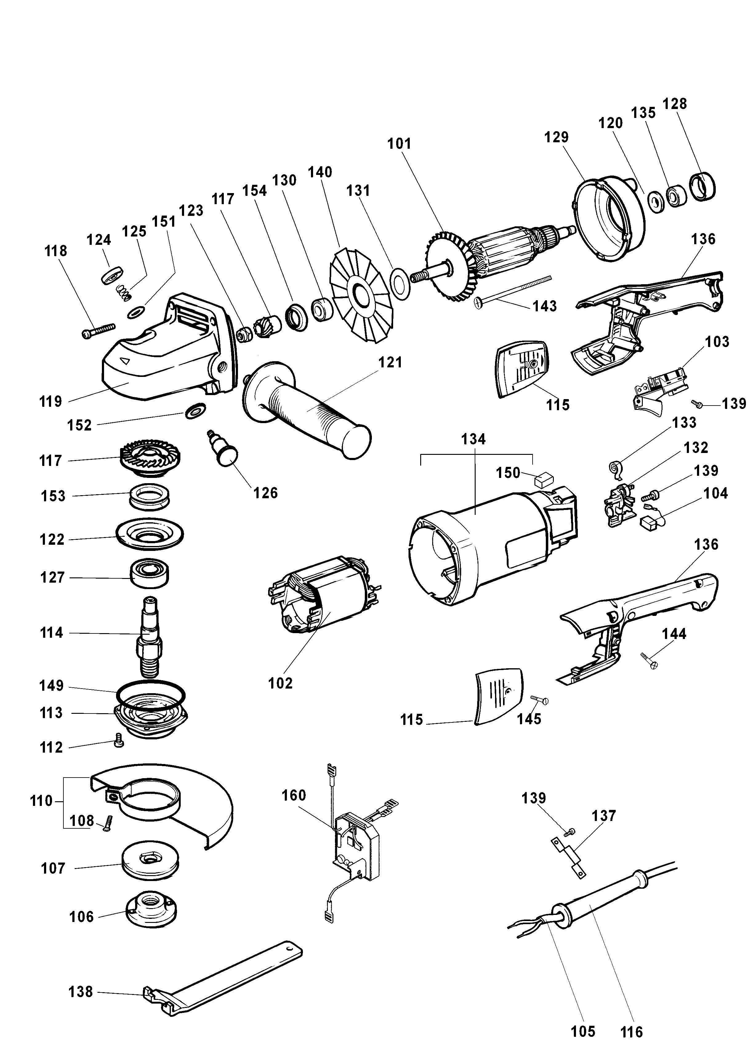 DEWALT ANGLE GRINDER (Type 1)