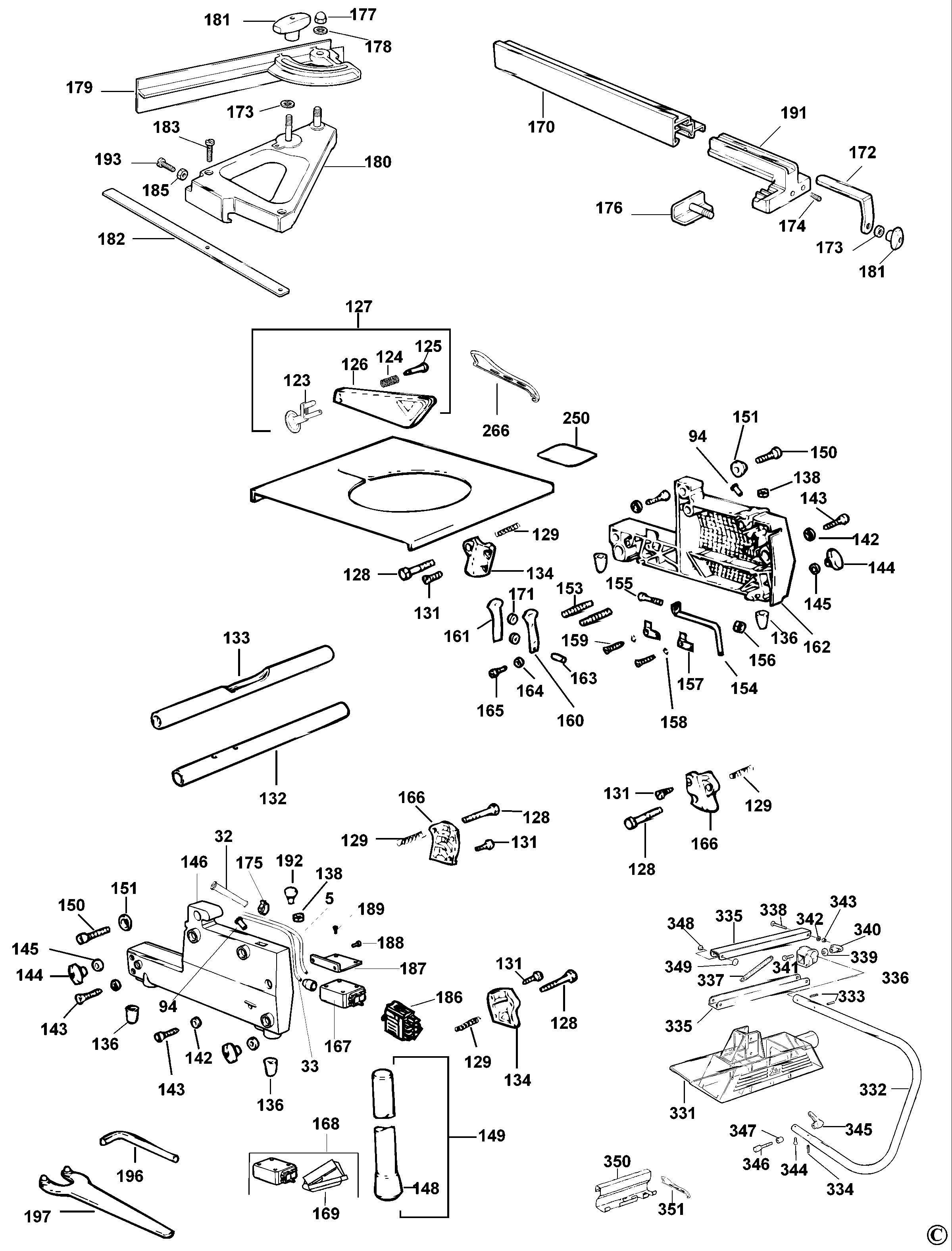 DEWALT COMBINATION SAW (Type 1)