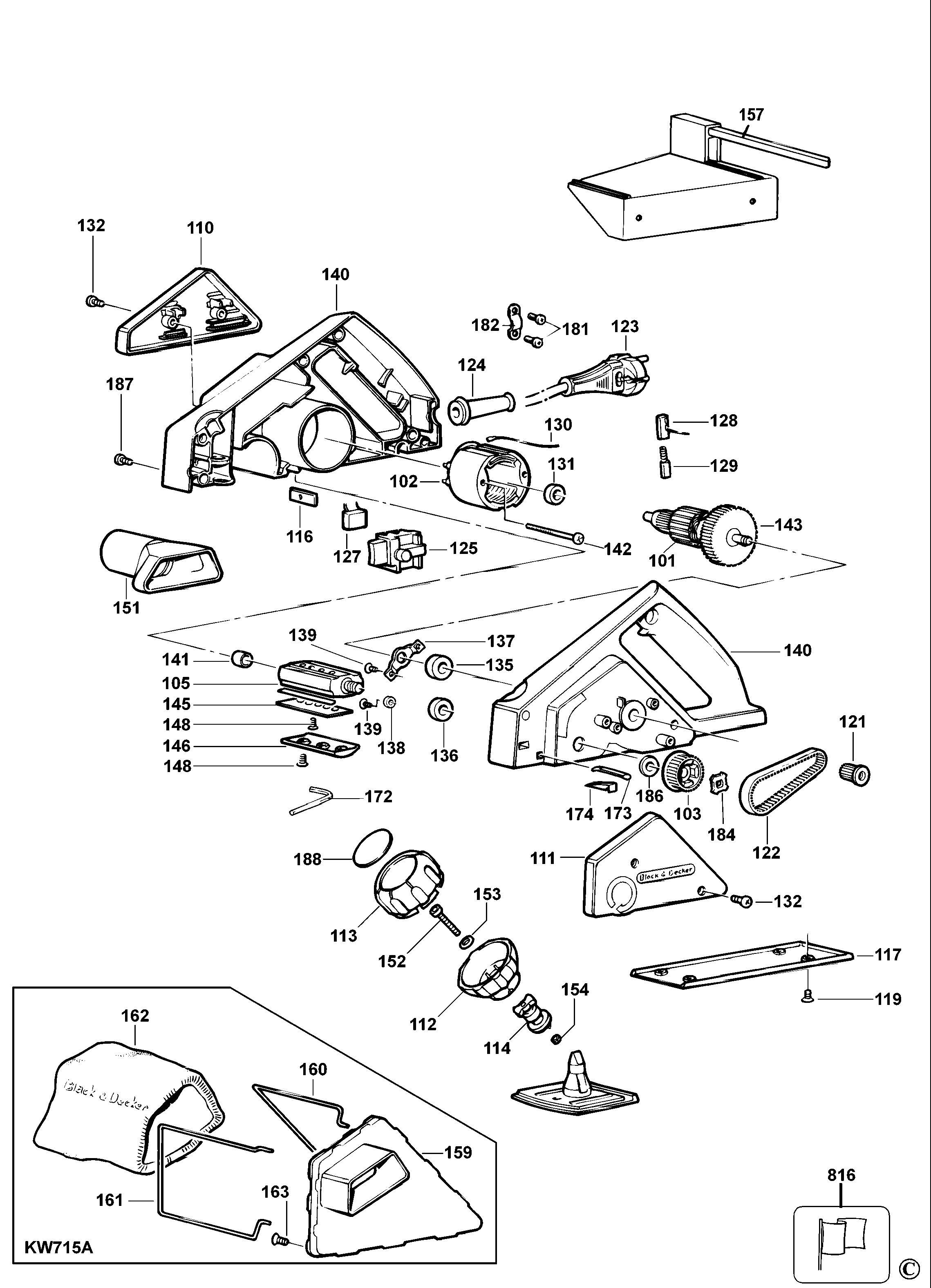 BLACK+DECKER PLANER Type 1