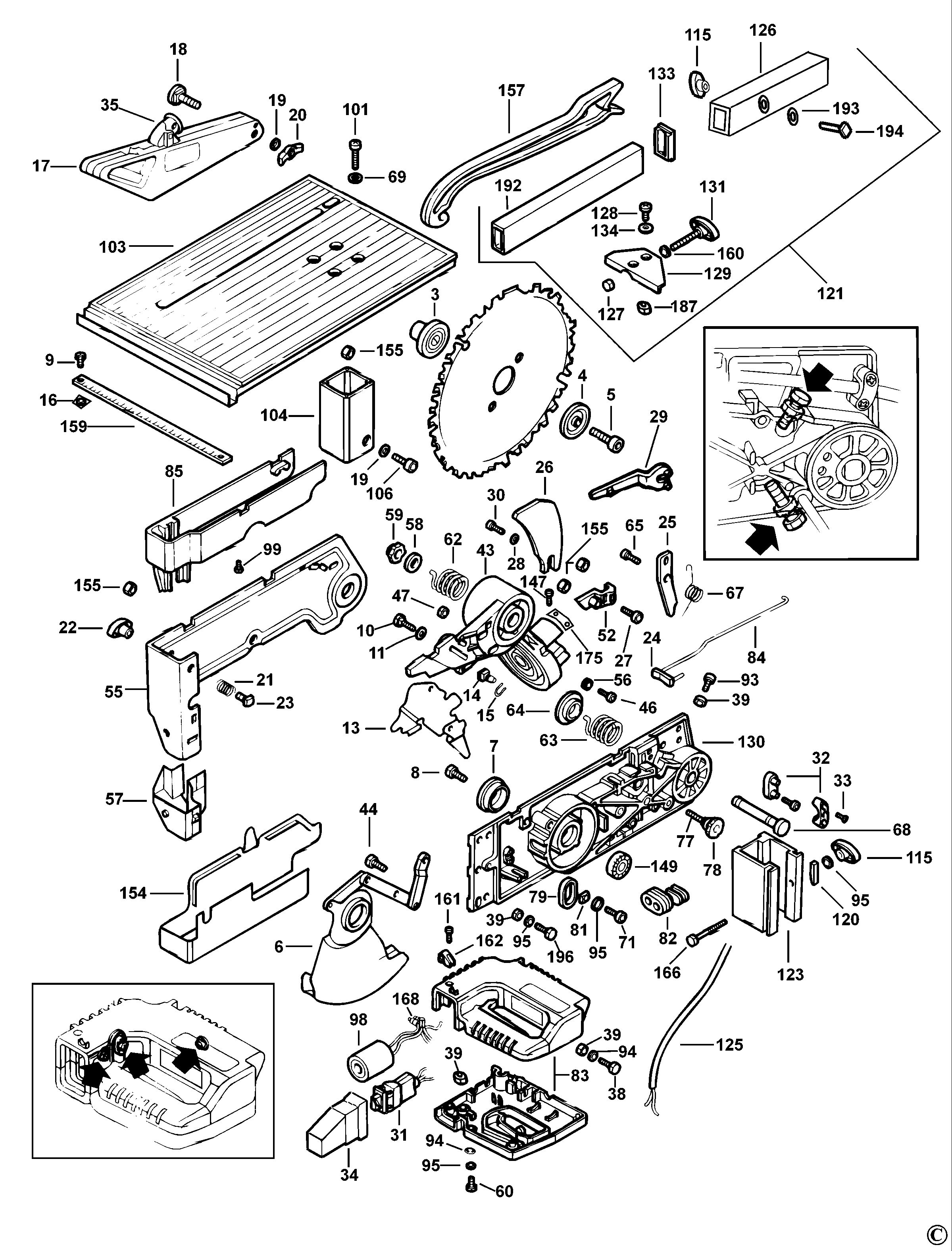 DEWALT TABLE SAW (Type 1)