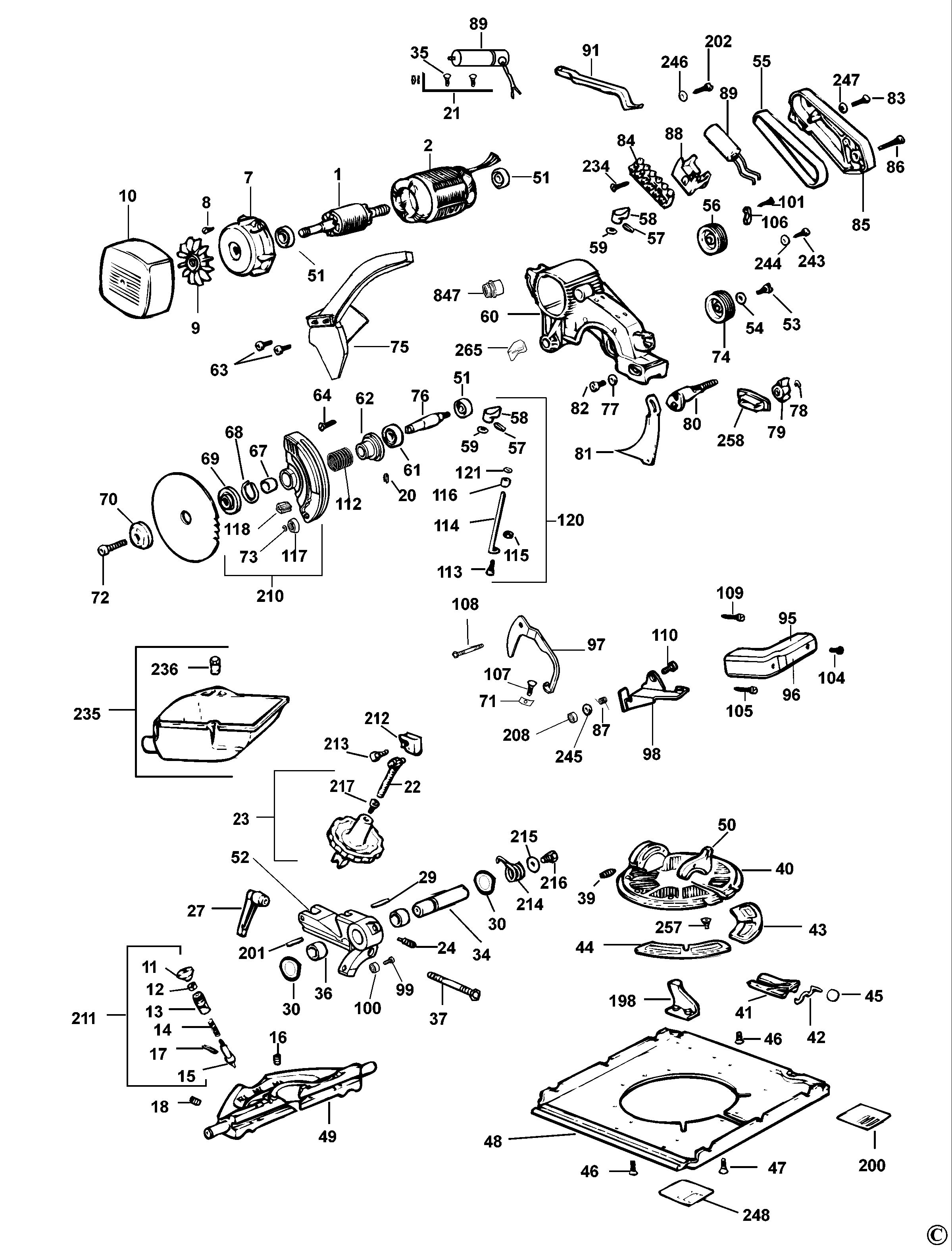 DEWALT COMBINATION SAW (Type 3)