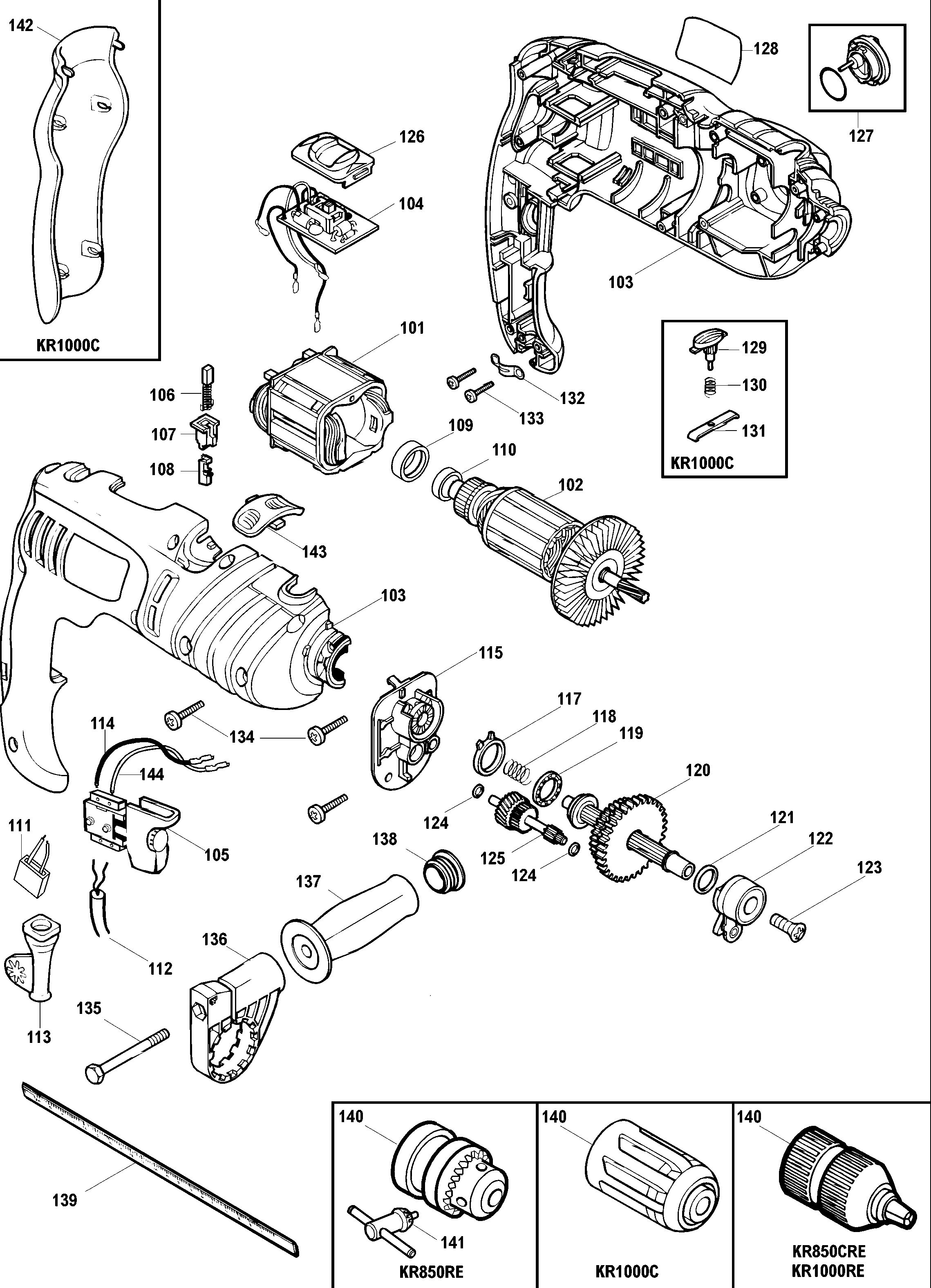 BLACK+DECKER DRILL (Type 1)