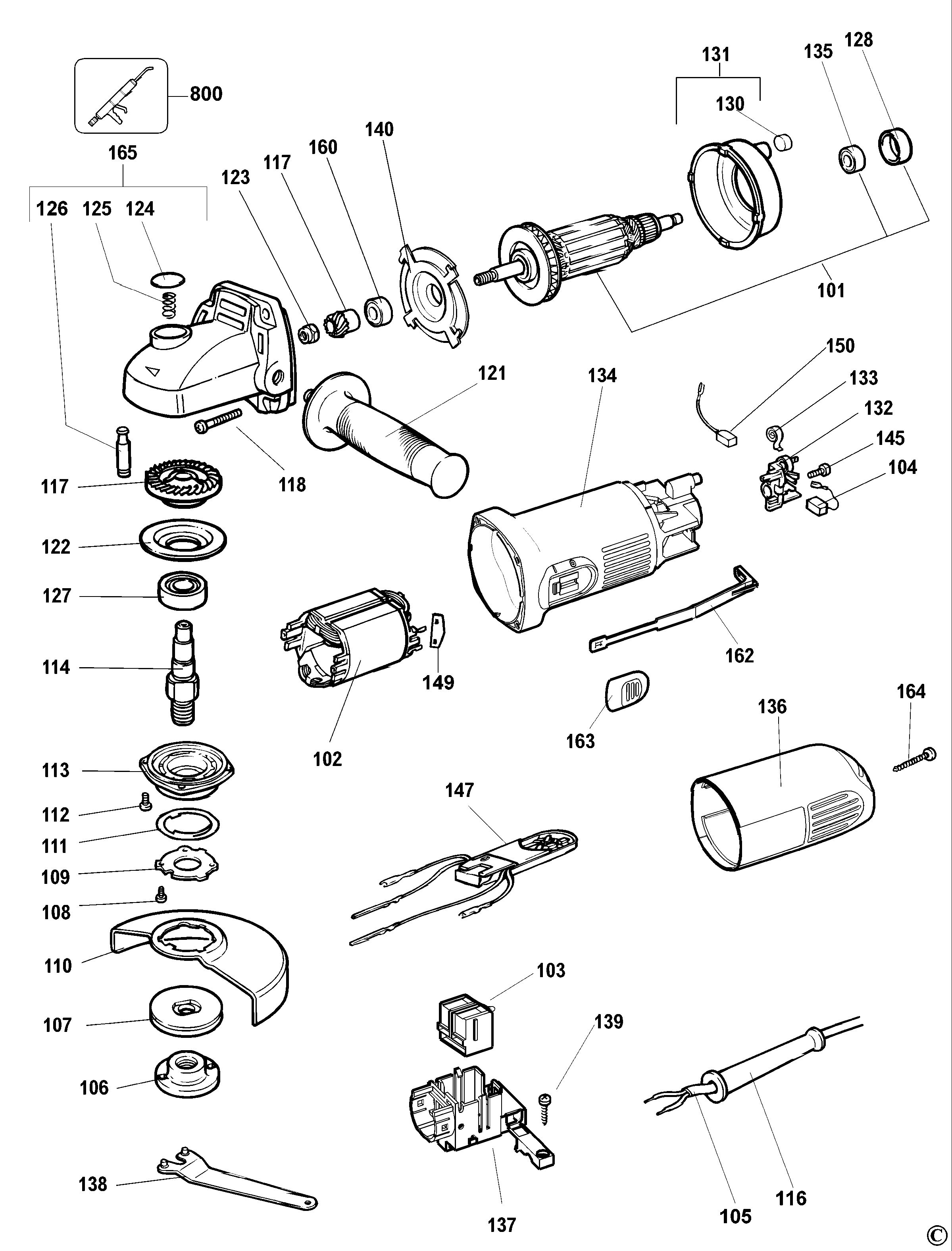 DEWALT ANGLE GRINDER (Type 3)