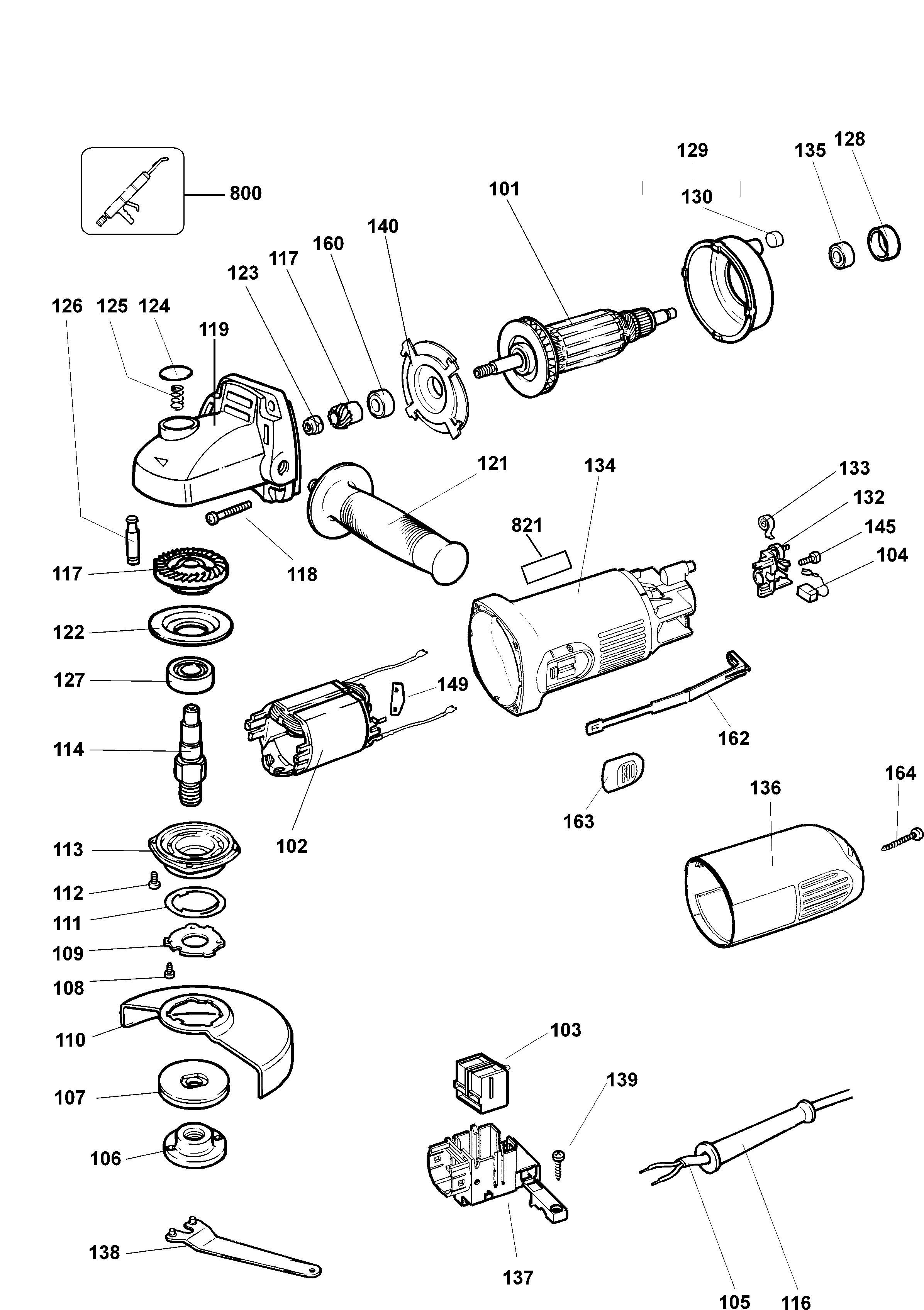 DEWALT ANGLE GRINDER (Type 3)